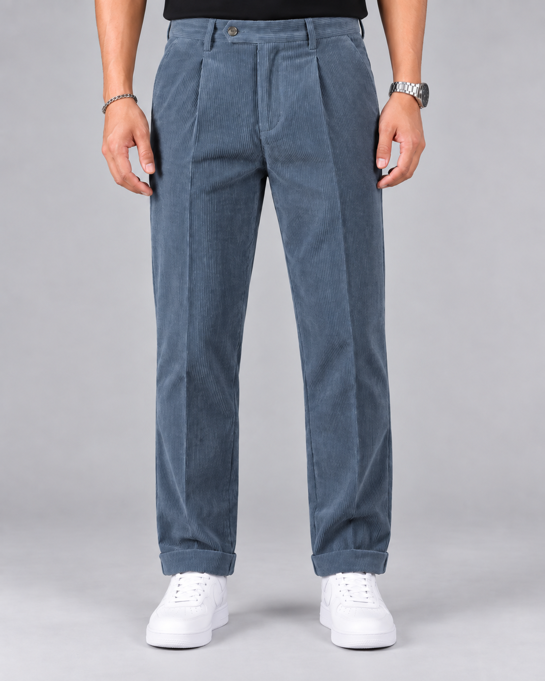 Men's Corduroy Suit Trousers – Pants with Tailored Fit
