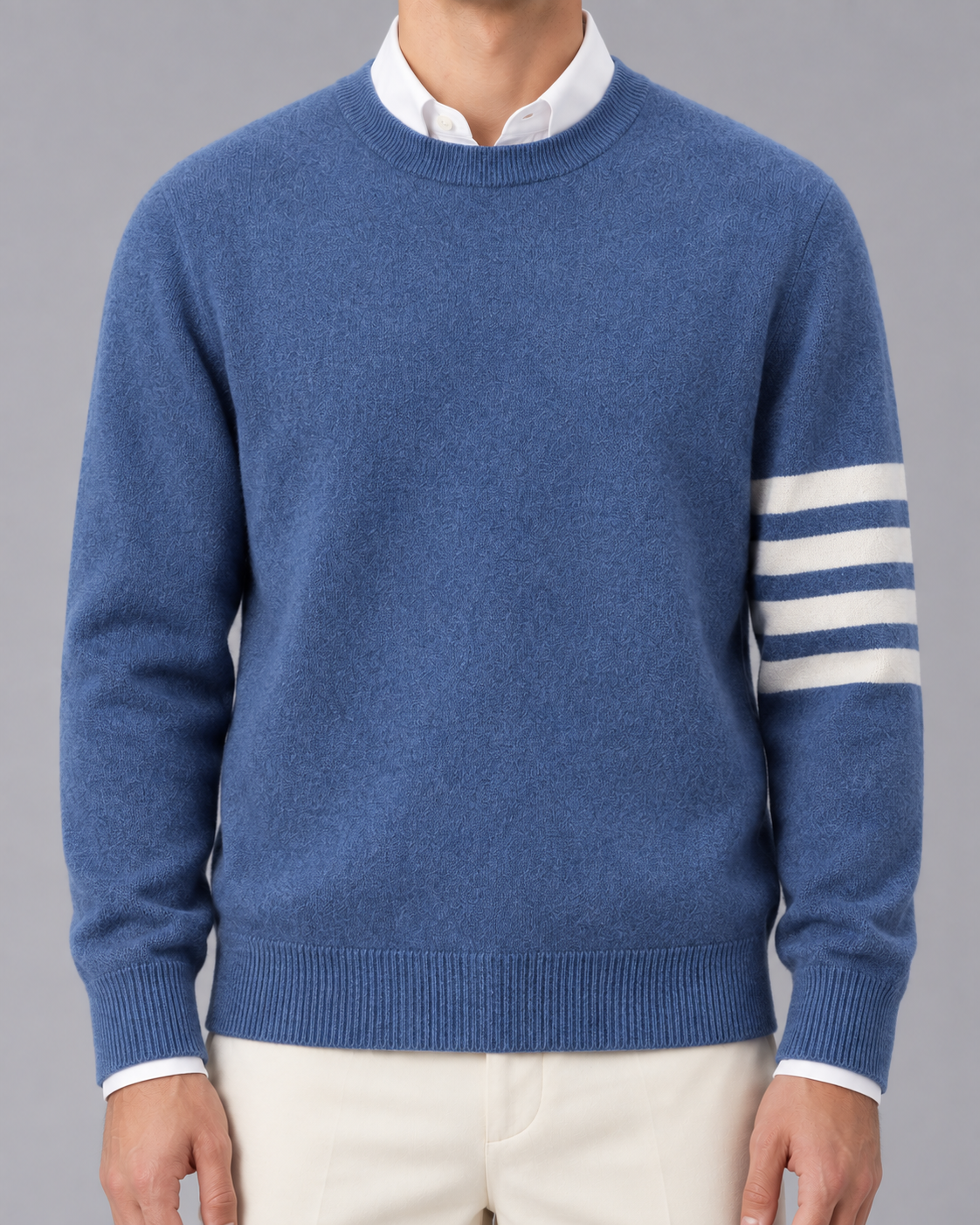 Men's 100% Lambswool Sweater | Crewneck Jumper