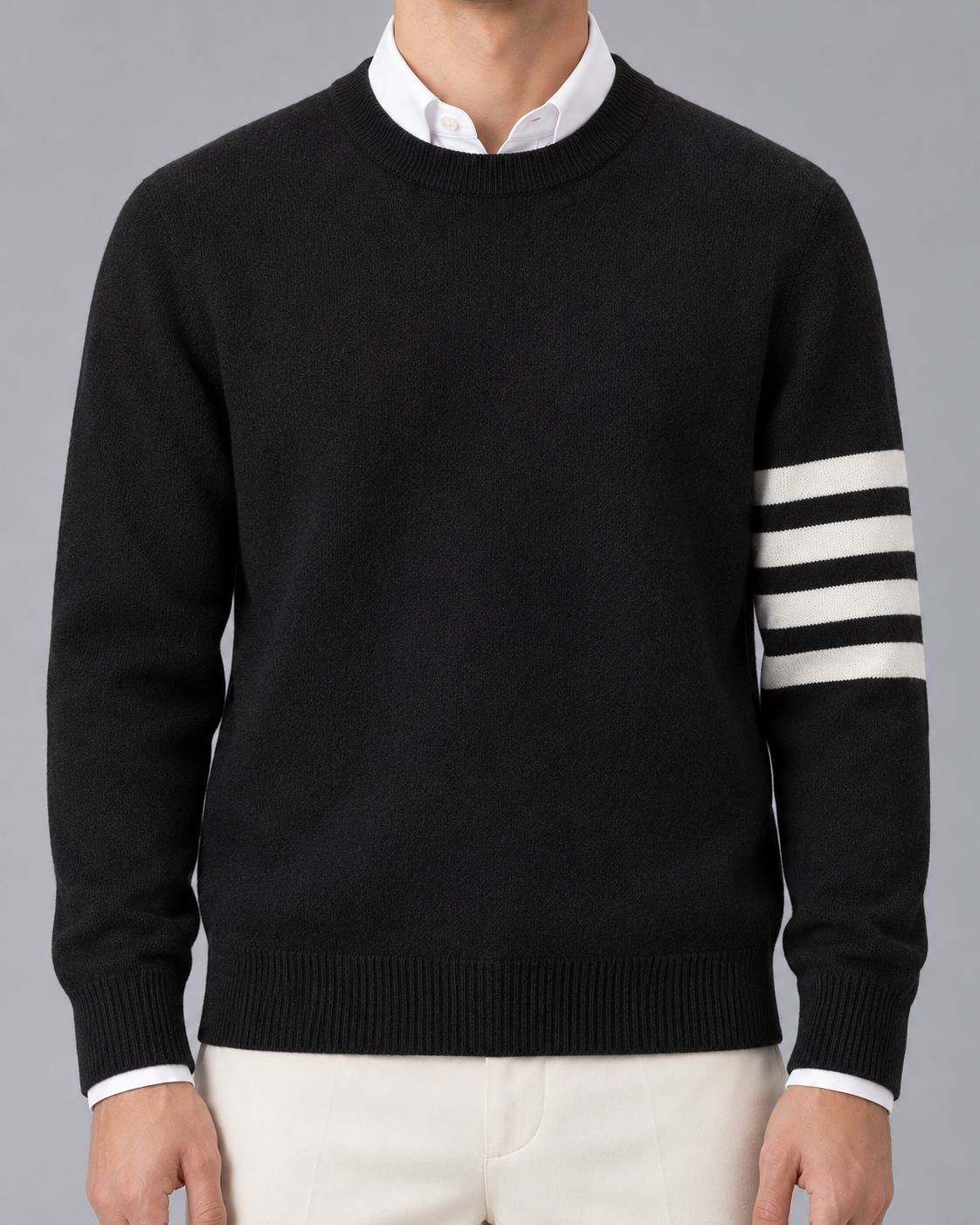 Men's 100% Lambswool Sweater | Crewneck Jumper