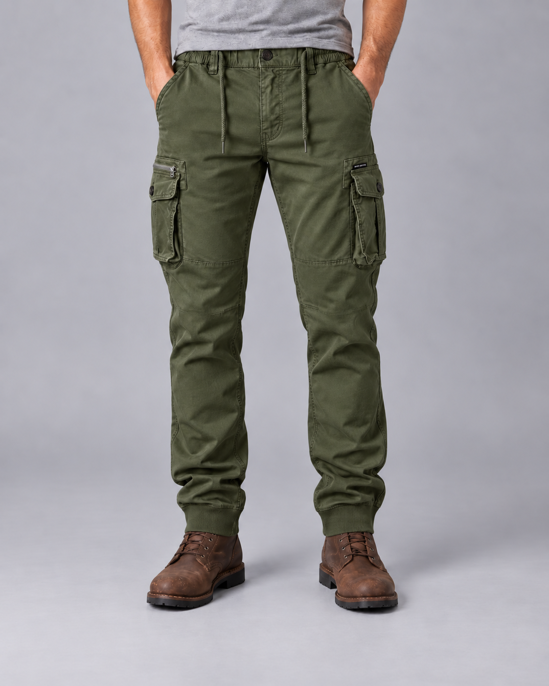 Men’s Tactical Cargo Joggers Pants | Slim Fit