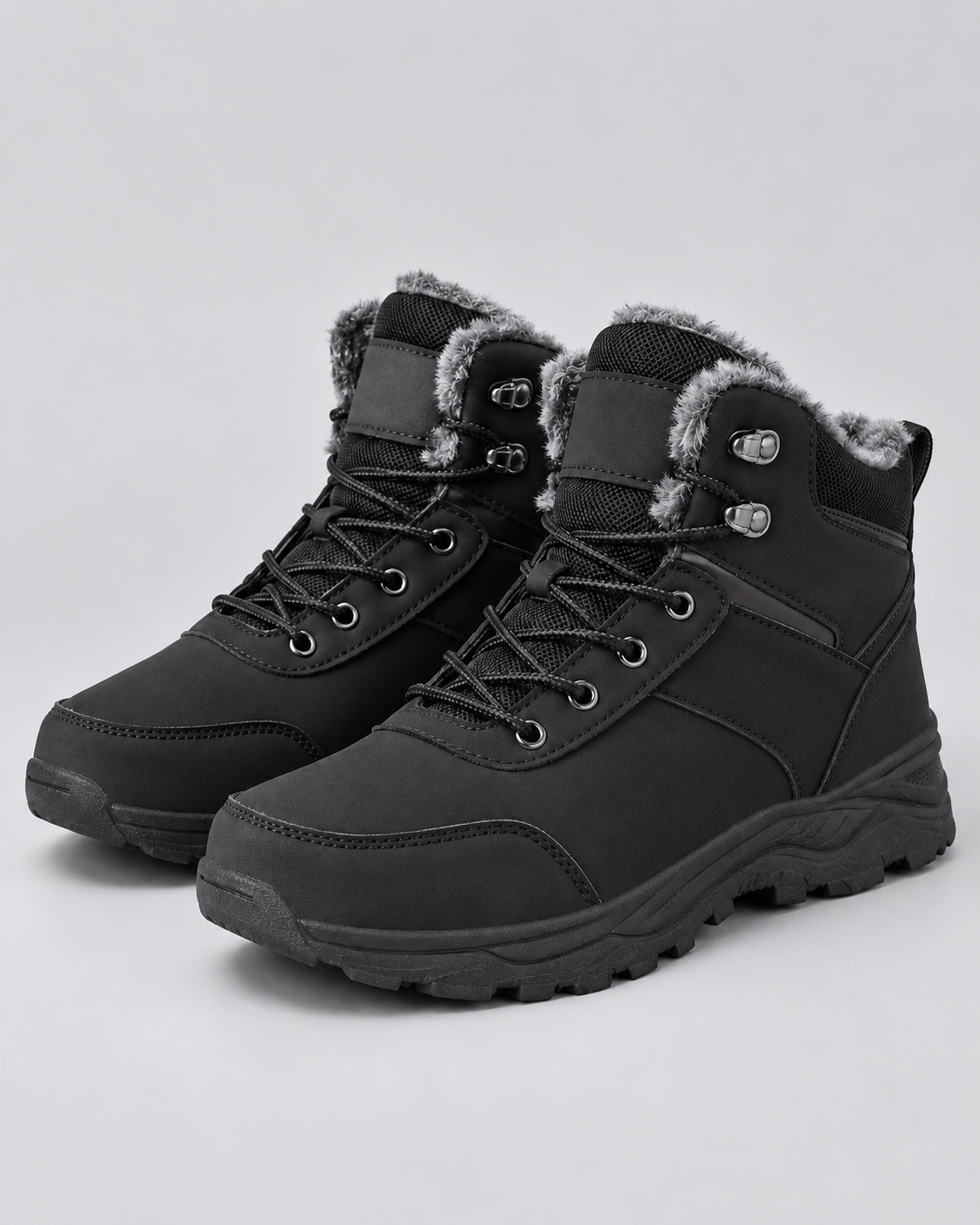 Men's Winter Ankle Boots | Plushed-Lined Collar