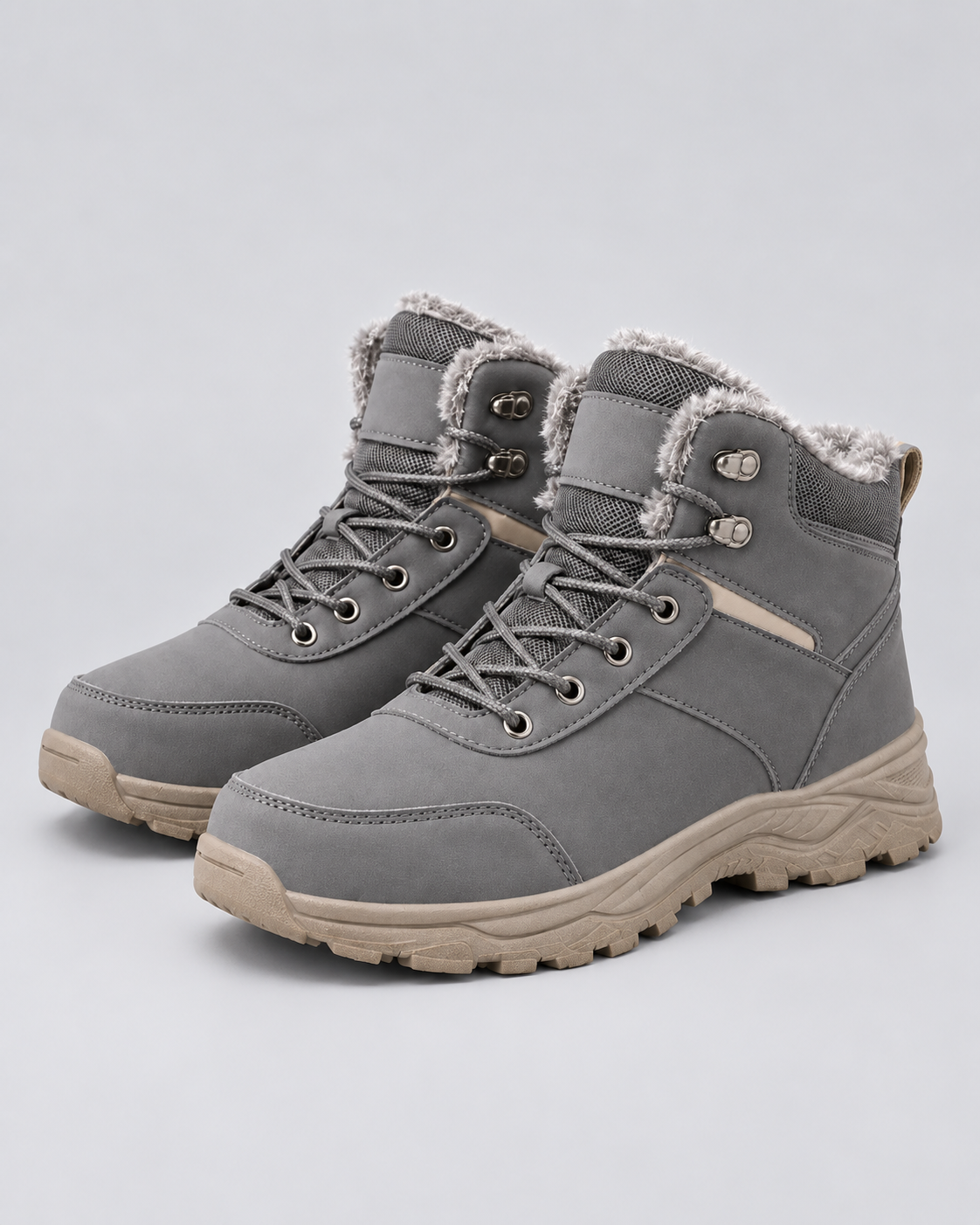 Men's Winter Ankle Boots | Plushed-Lined Collar