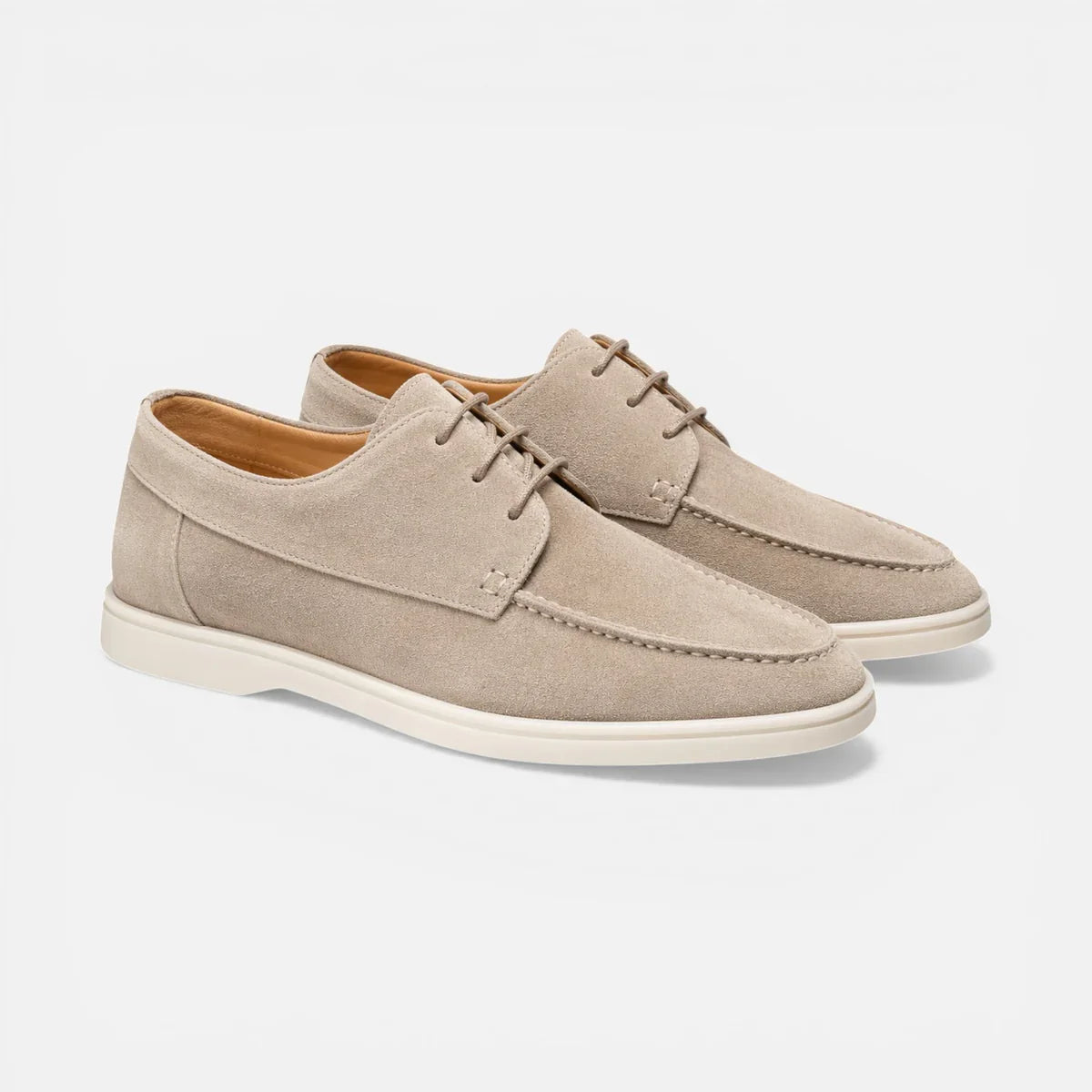 Men’s Suede Lace Up Loafer Dress Shoes Lightweight