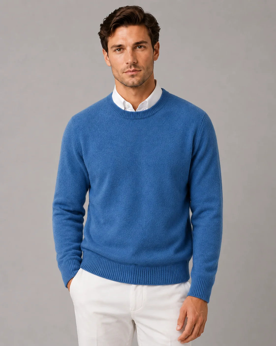 Men's Fine Cashmere Sweater | Classic Fit Lightweight Pullover | Soft Warm Winter Knit 6