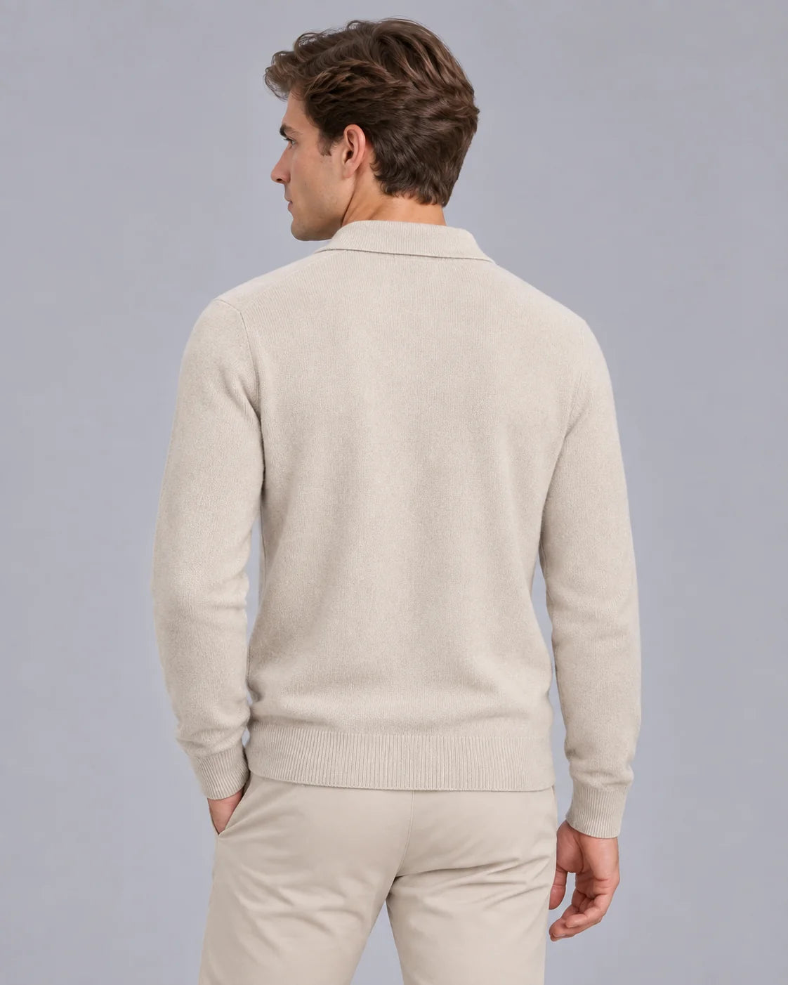 Men's Lightweight Knit Polo Shirt | Stylish Open-Collar Smart-Casual Top 6