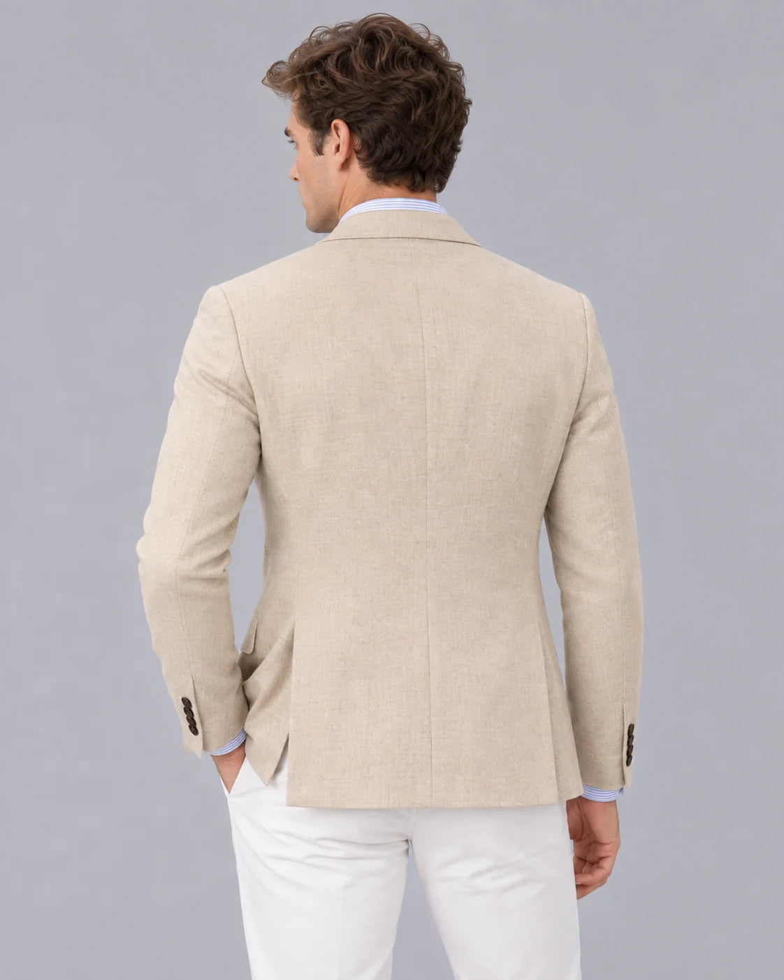 Men's Premium Soft Knit Blazer | Tailored Fit Elegant Jacket for Casual and Formal Wear 8