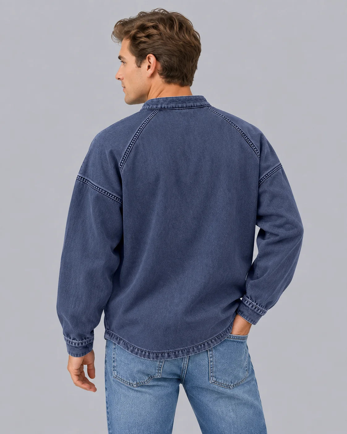 Men's Soft Knit Henley Sweater | Vintage Washed Long Sleeve Pullover | Relaxed Fit Cozy Casual Top 6