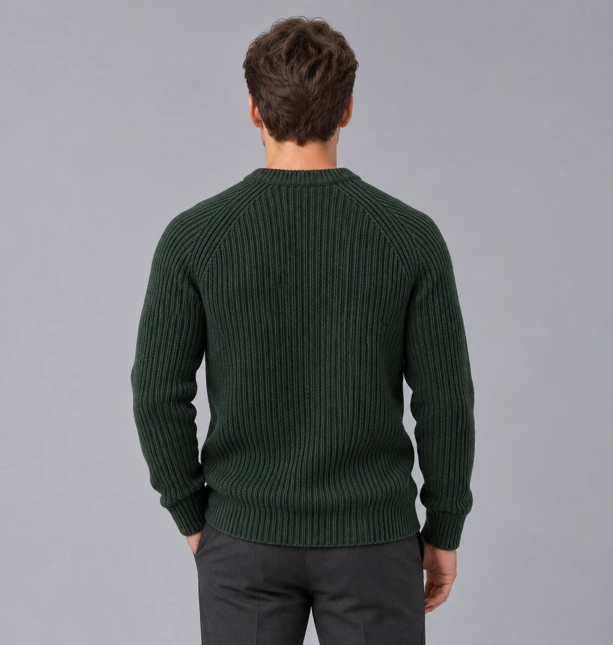 RibbedWaves | Cozy Durable Men's Sweater for Everyday Comfort 8
