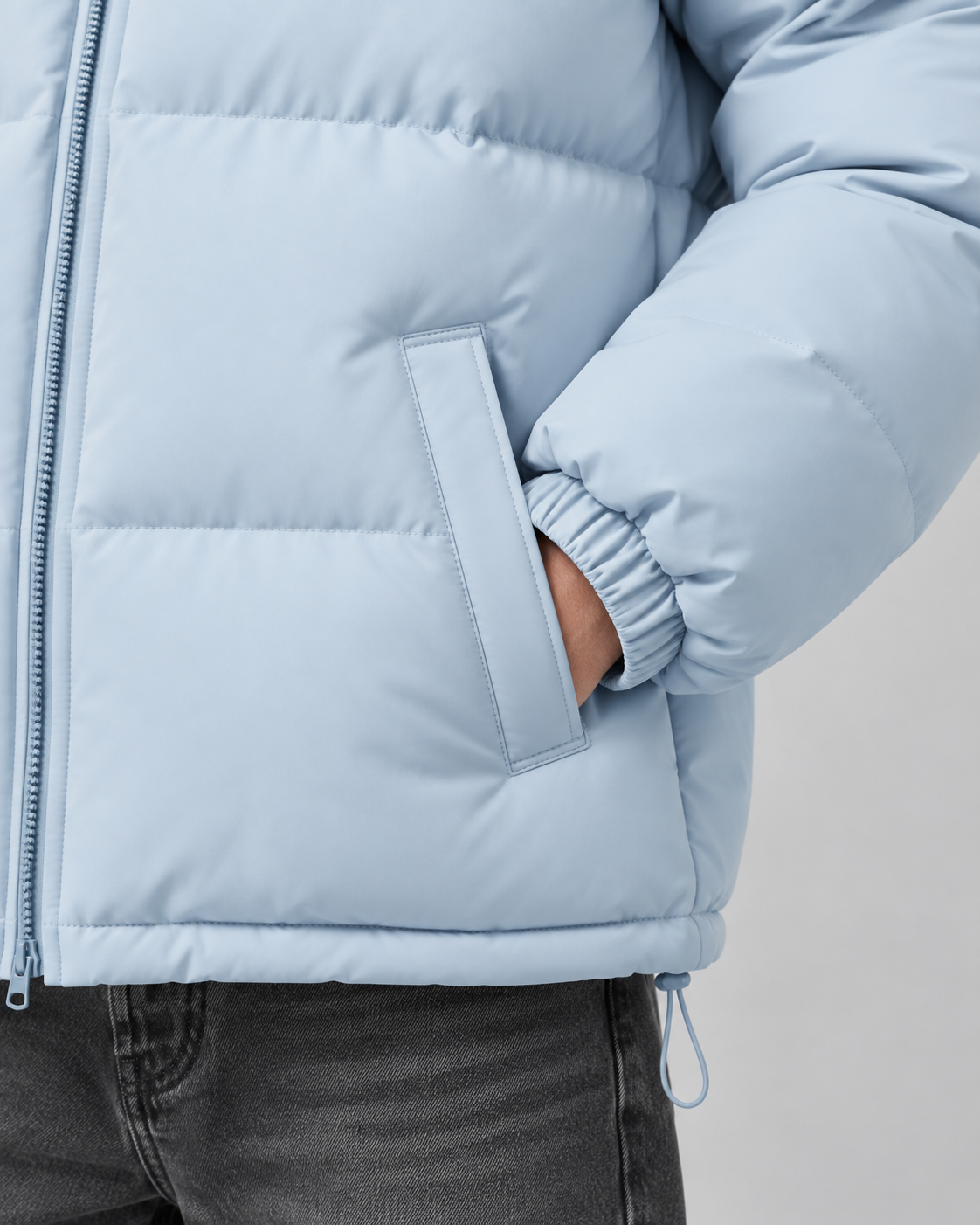 Men's Insulated Puffer Jacket - Hooded Relaxed Fit
