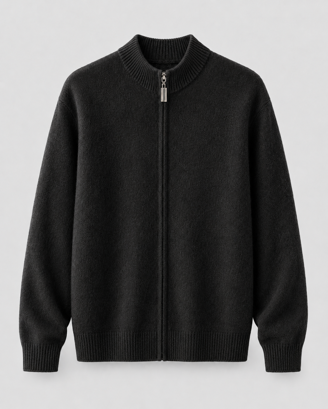 Men's Merino Wool Zip-Up Cardigan
