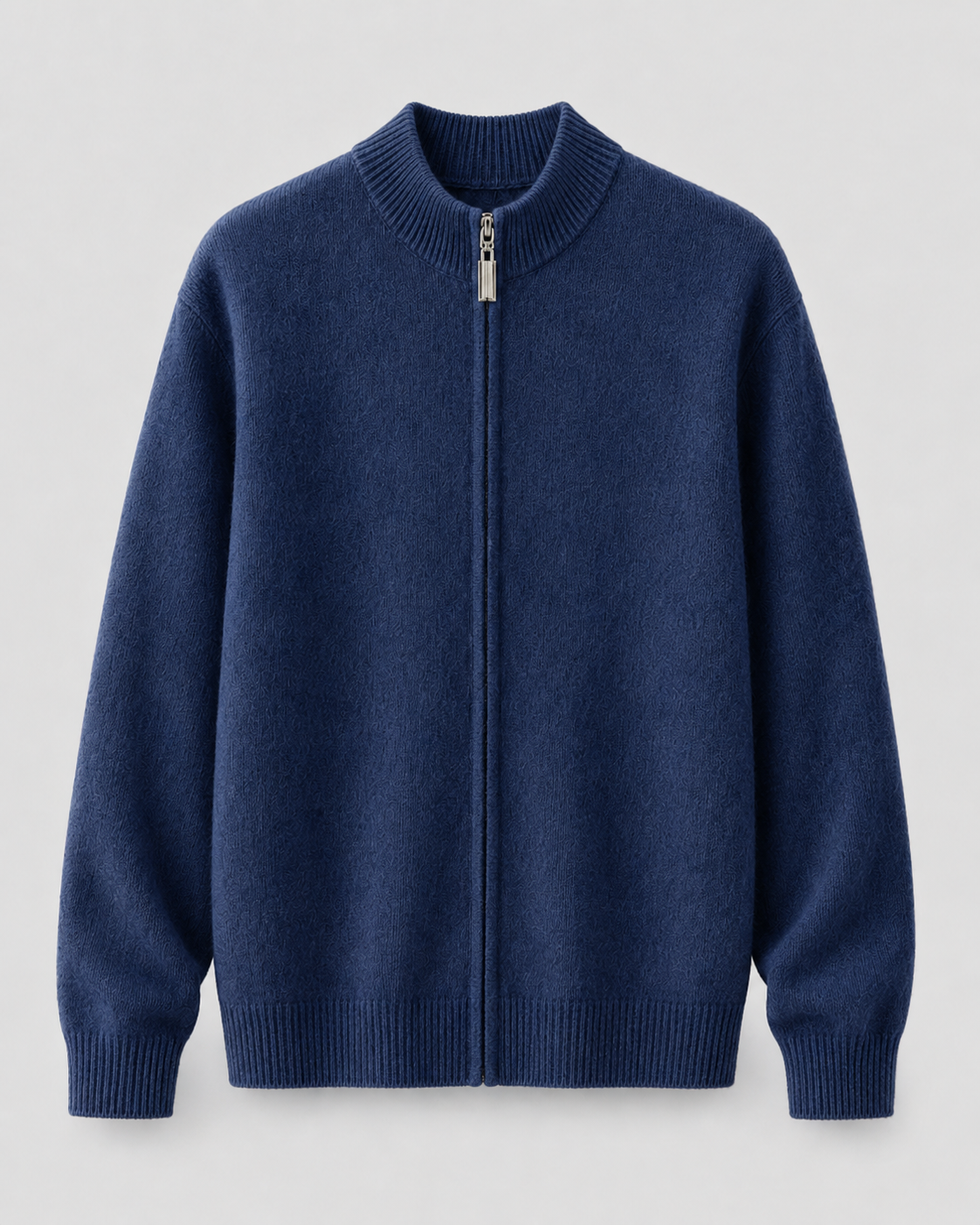 Men's Merino Wool Zip-Up Cardigan