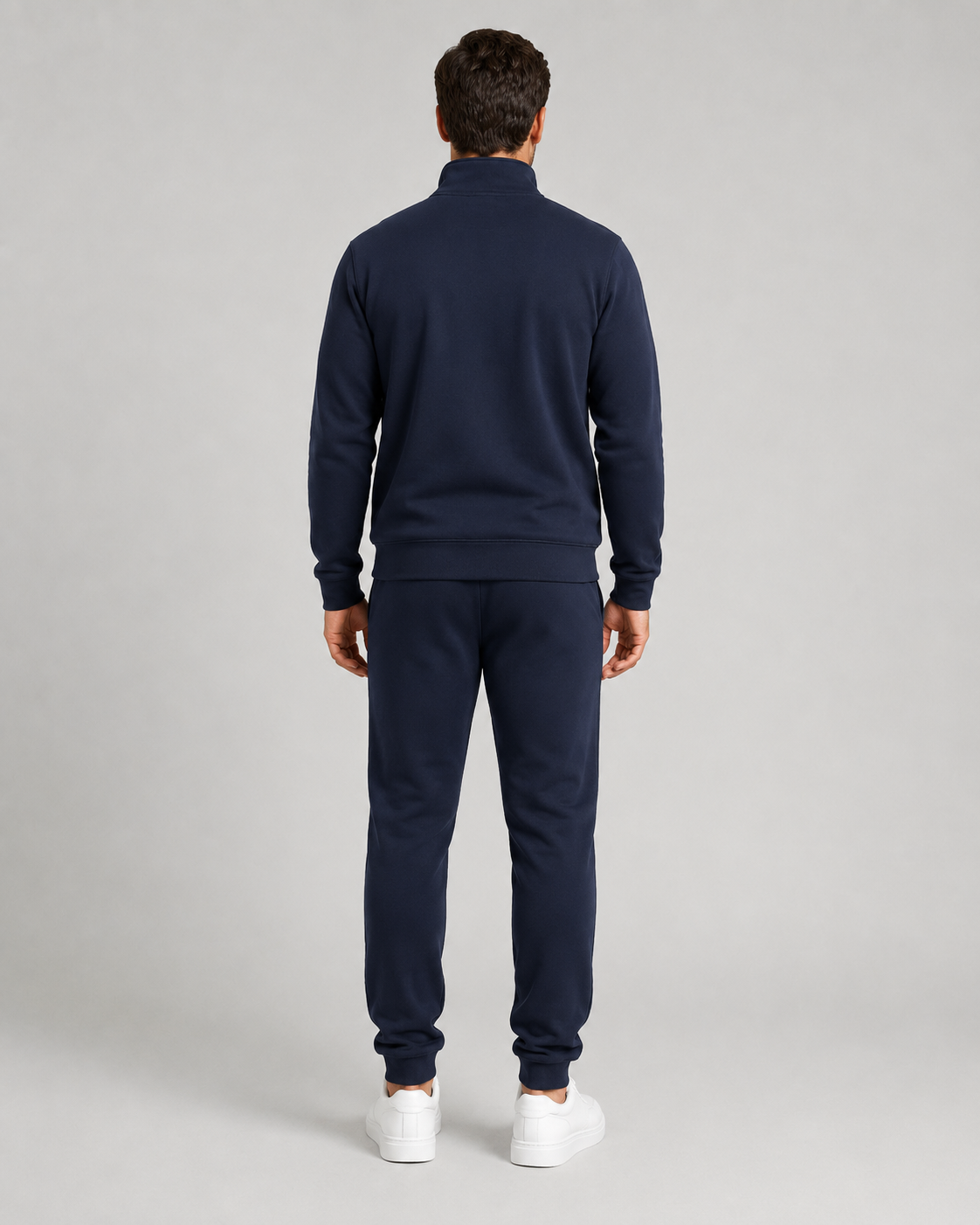 Men's Quarter-Zip Tracksuit Set - Tapered Joggers