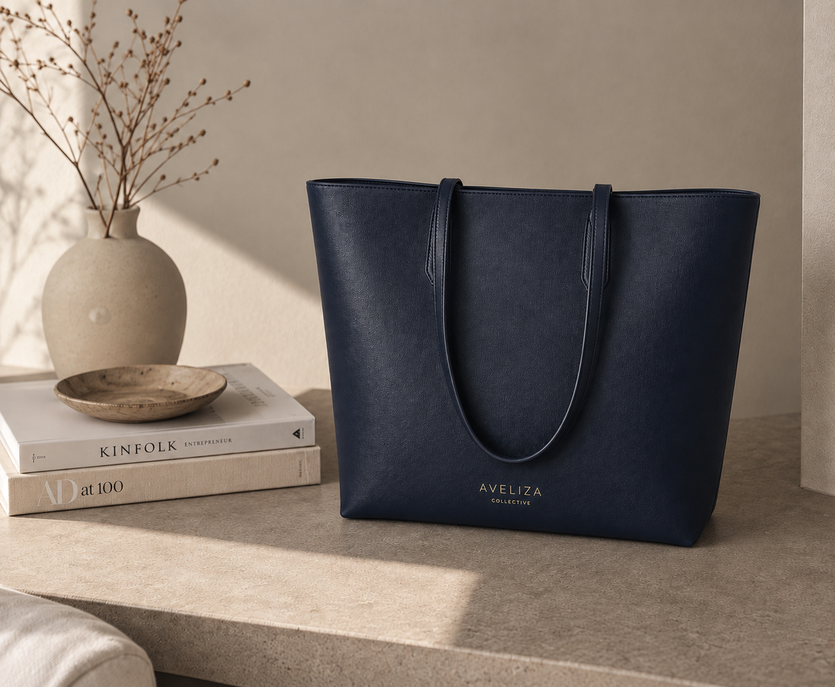 The Olivia Tote - Deep Navy