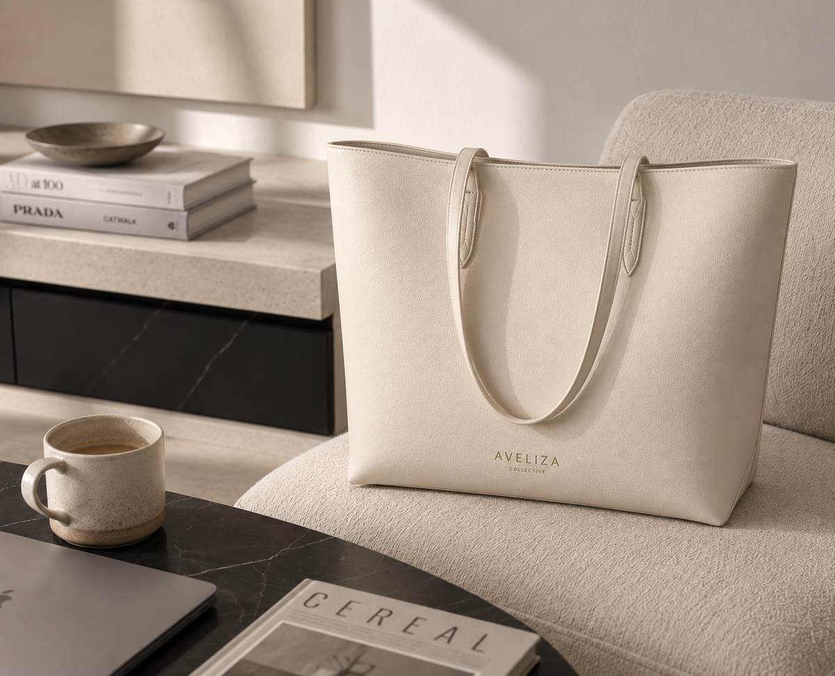 The Emma Tote - Soft Ivory
