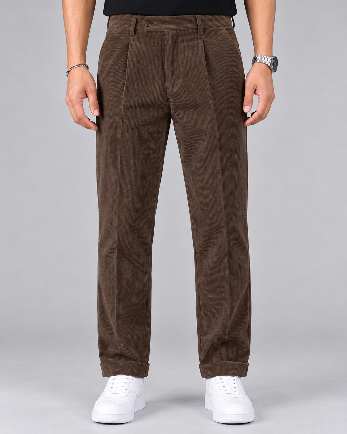 Men's Corduroy Suit Trousers – Pants with Tailored Fit