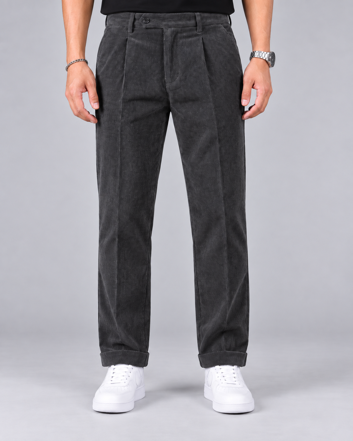 Men's Corduroy Suit Trousers – Pants with Tailored Fit