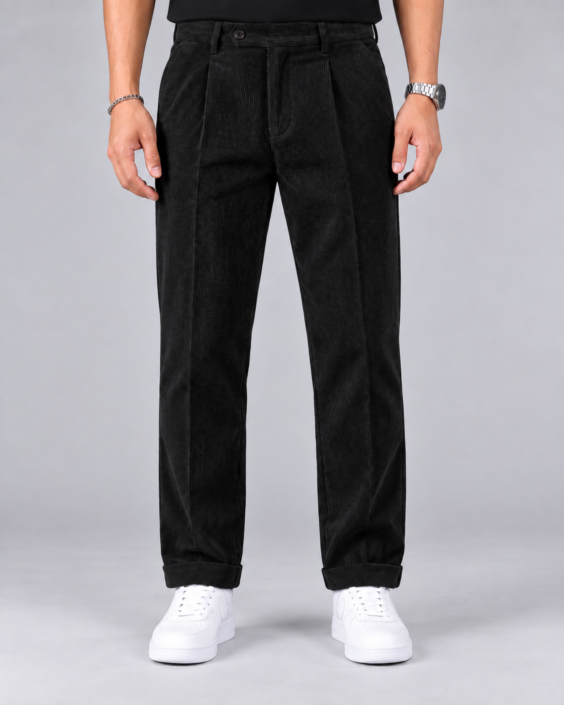 Men's Corduroy Suit Trousers – Pants with Tailored Fit