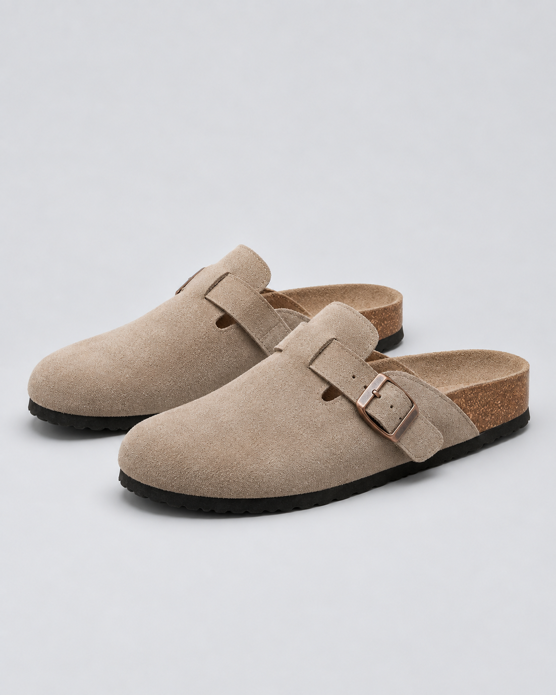 Men's Suede Clogs | Adjustable Comfortable Slip-On