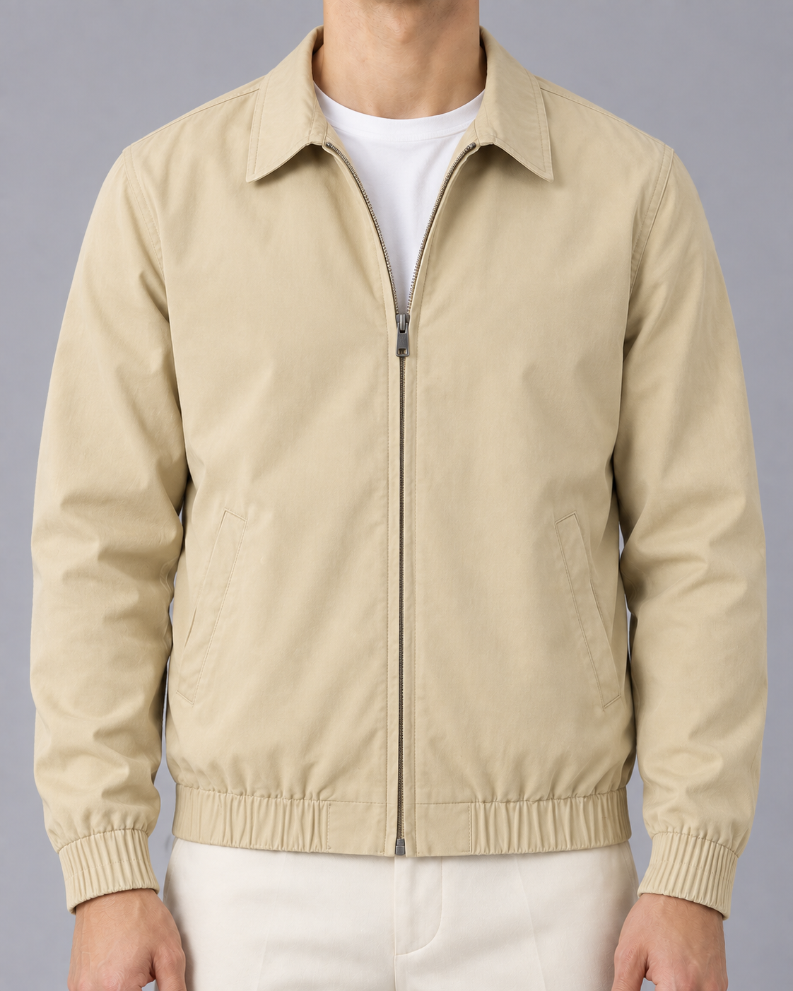 Men's Smooth Cotton Jacket | Lightweight coat