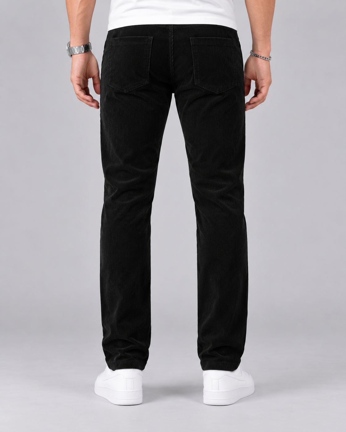 Men's Durable Corduroy Trousers | Slim Fit Casual Pants