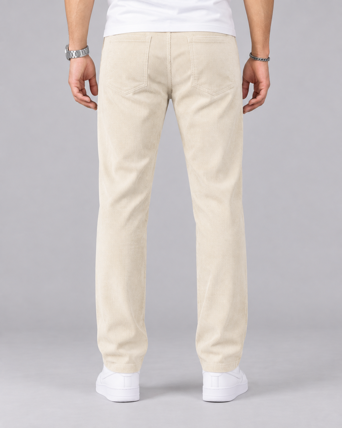 Men's Durable Corduroy Trousers | Slim Fit Casual Pants