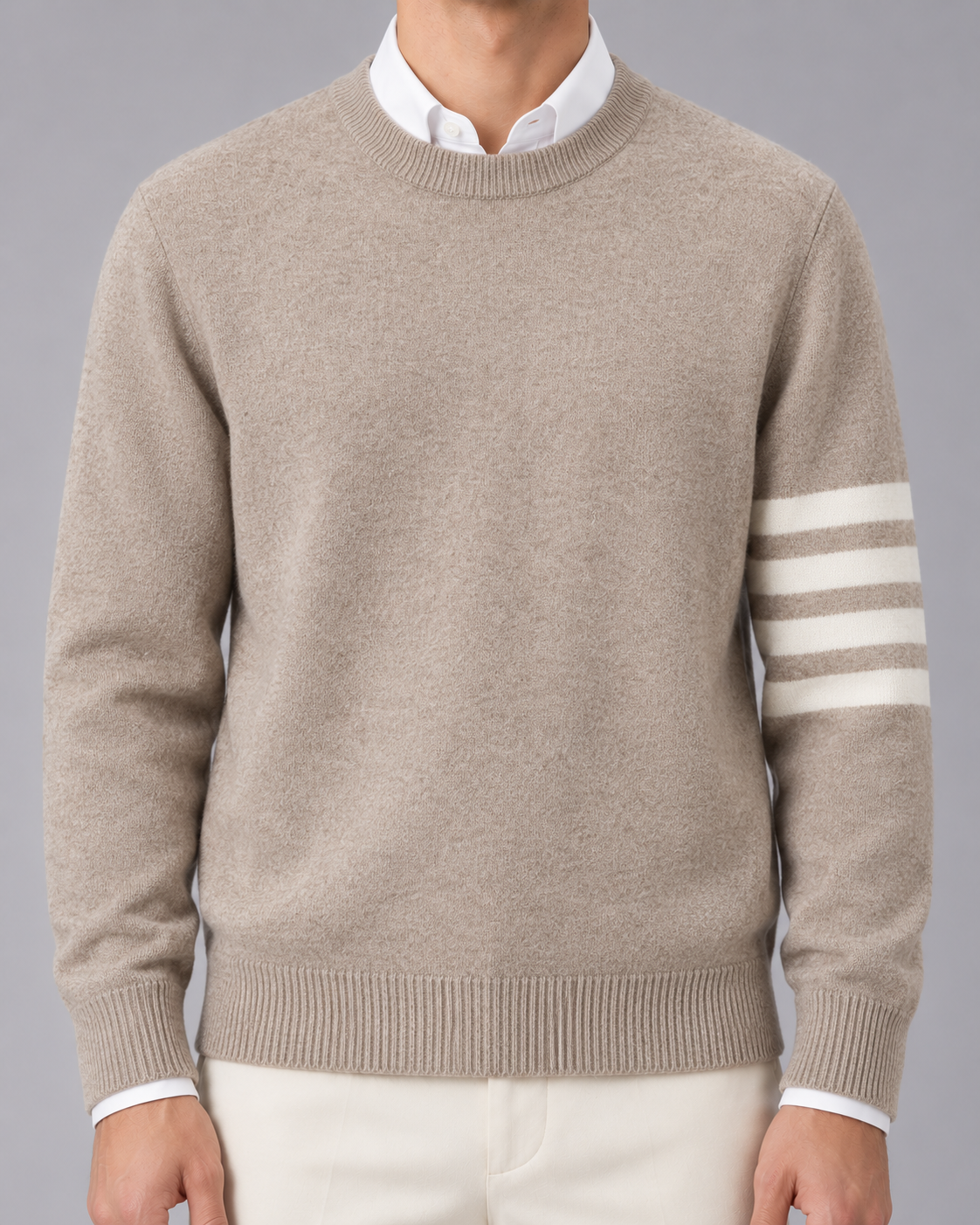 Men's 100% Lambswool Sweater | Crewneck Jumper