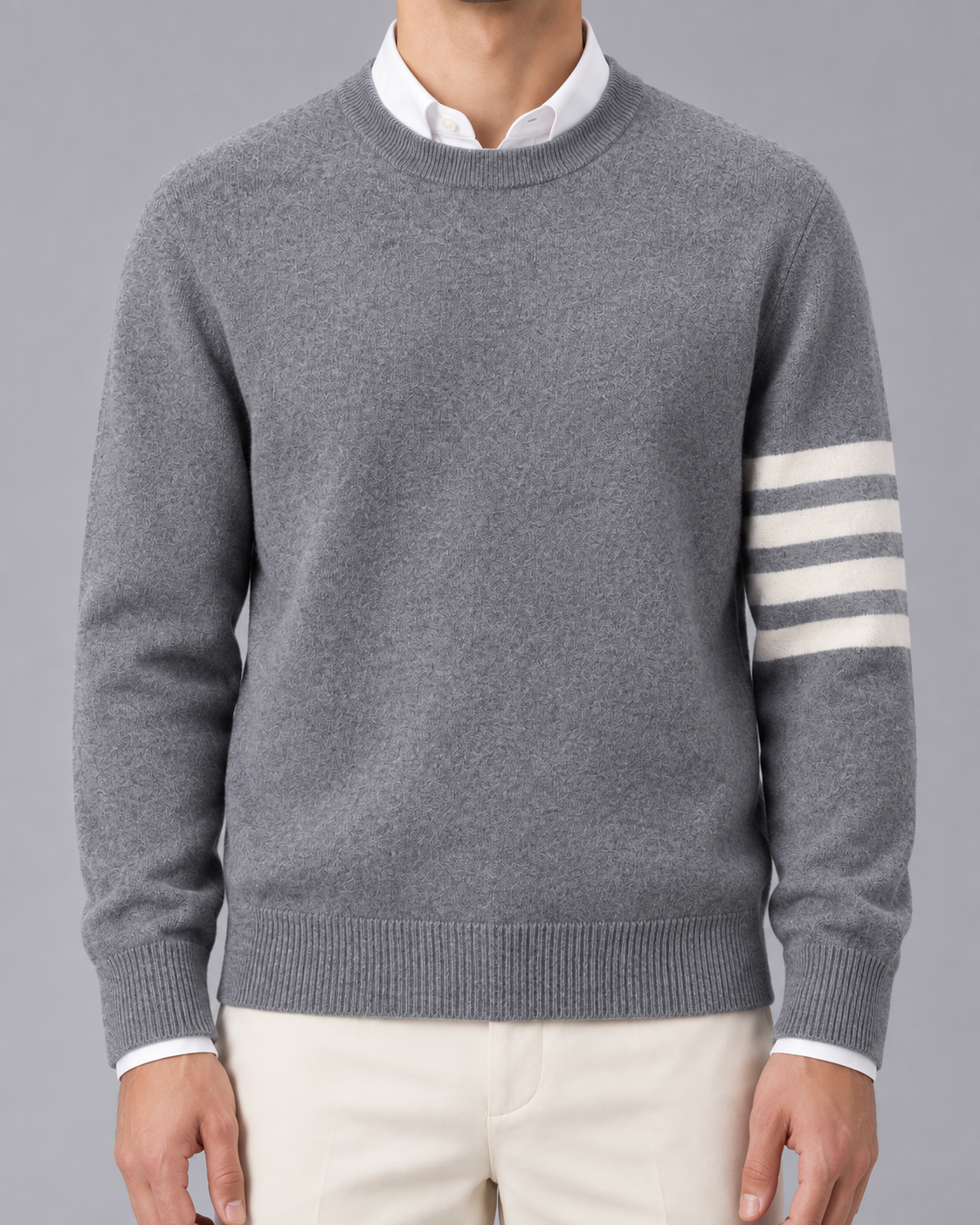 Men's 100% Lambswool Sweater | Crewneck Jumper
