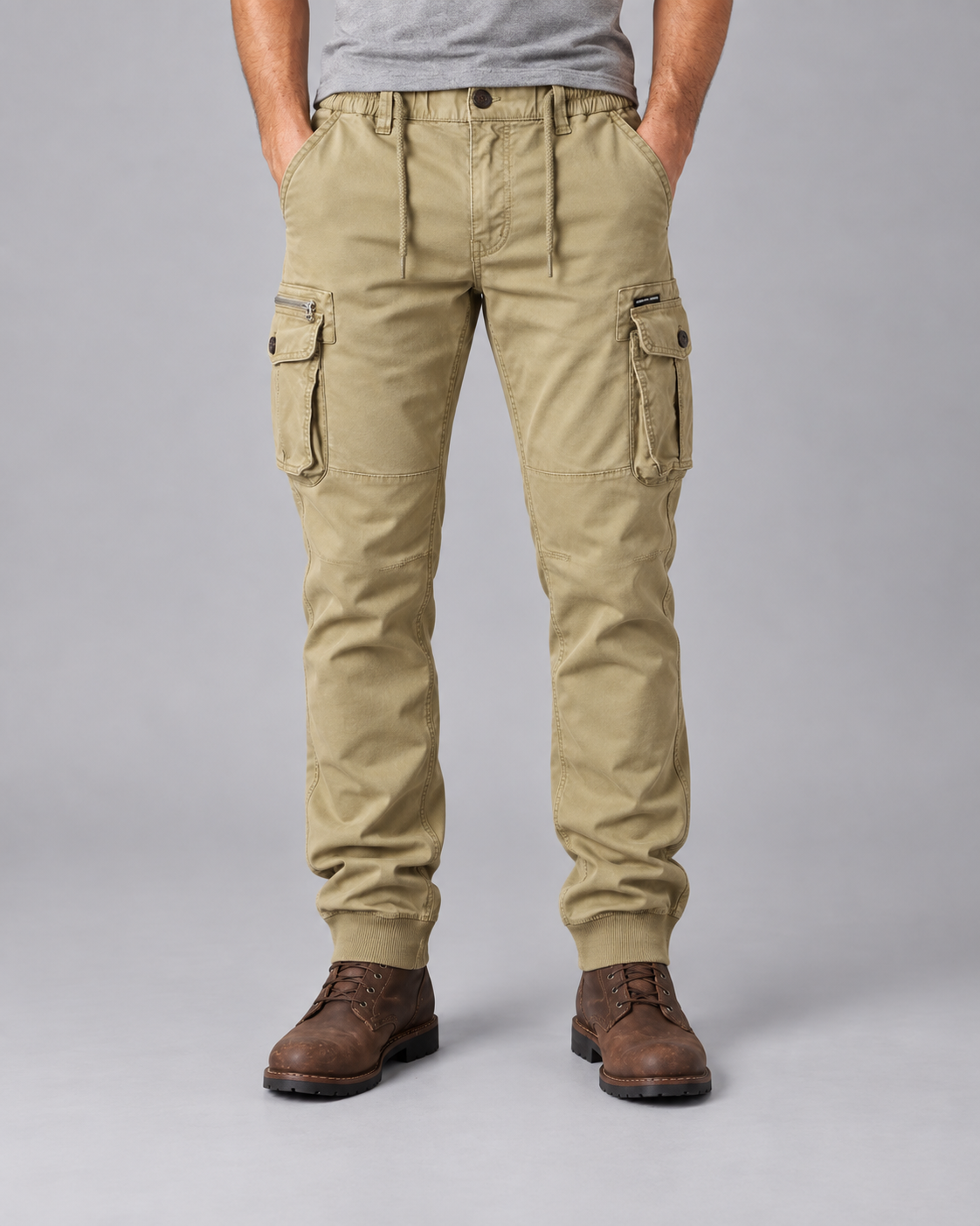 Men’s Tactical Cargo Joggers Pants | Slim Fit