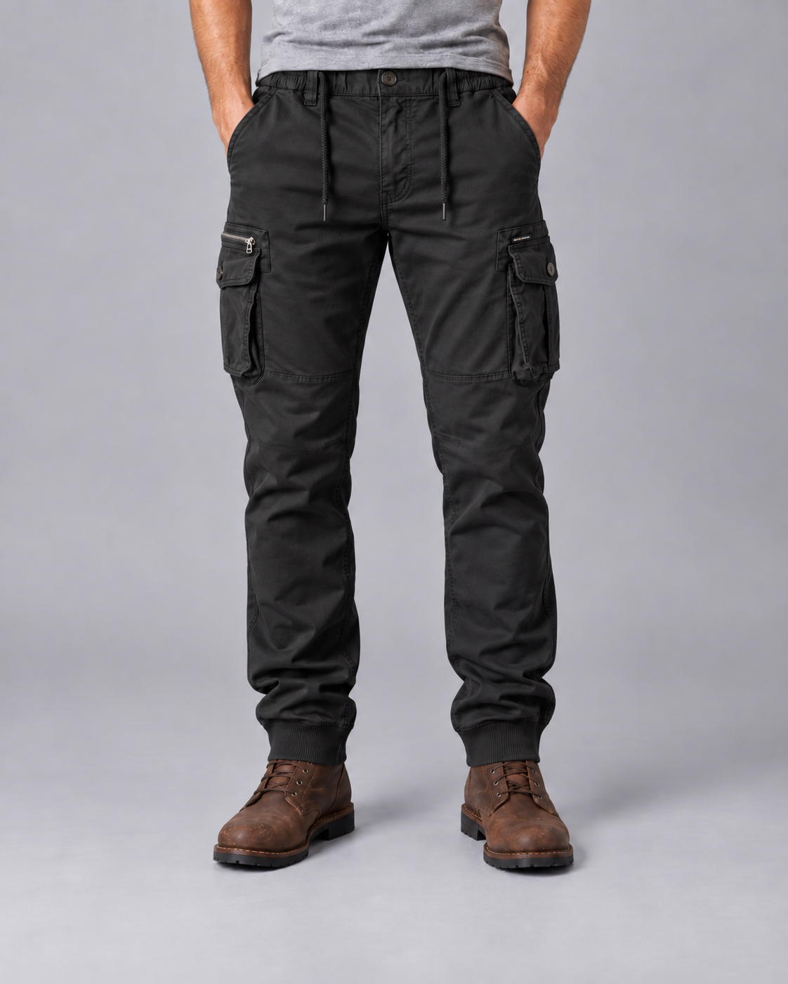 Men’s Tactical Cargo Joggers Pants | Slim Fit