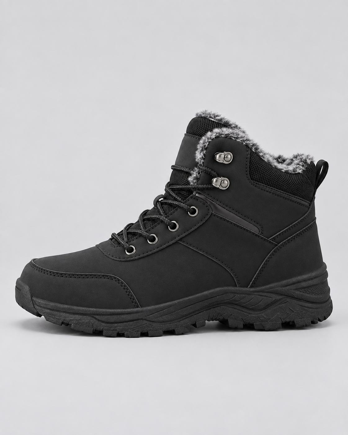 Men's Winter Ankle Boots | Plushed-Lined Collar