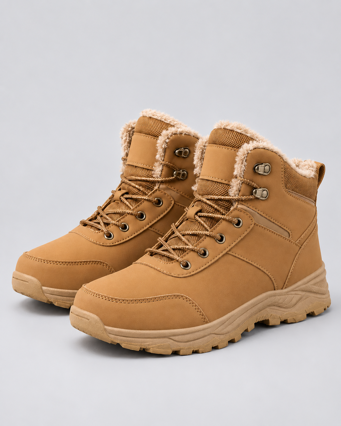 Men's Winter Ankle Boots | Plushed-Lined Collar