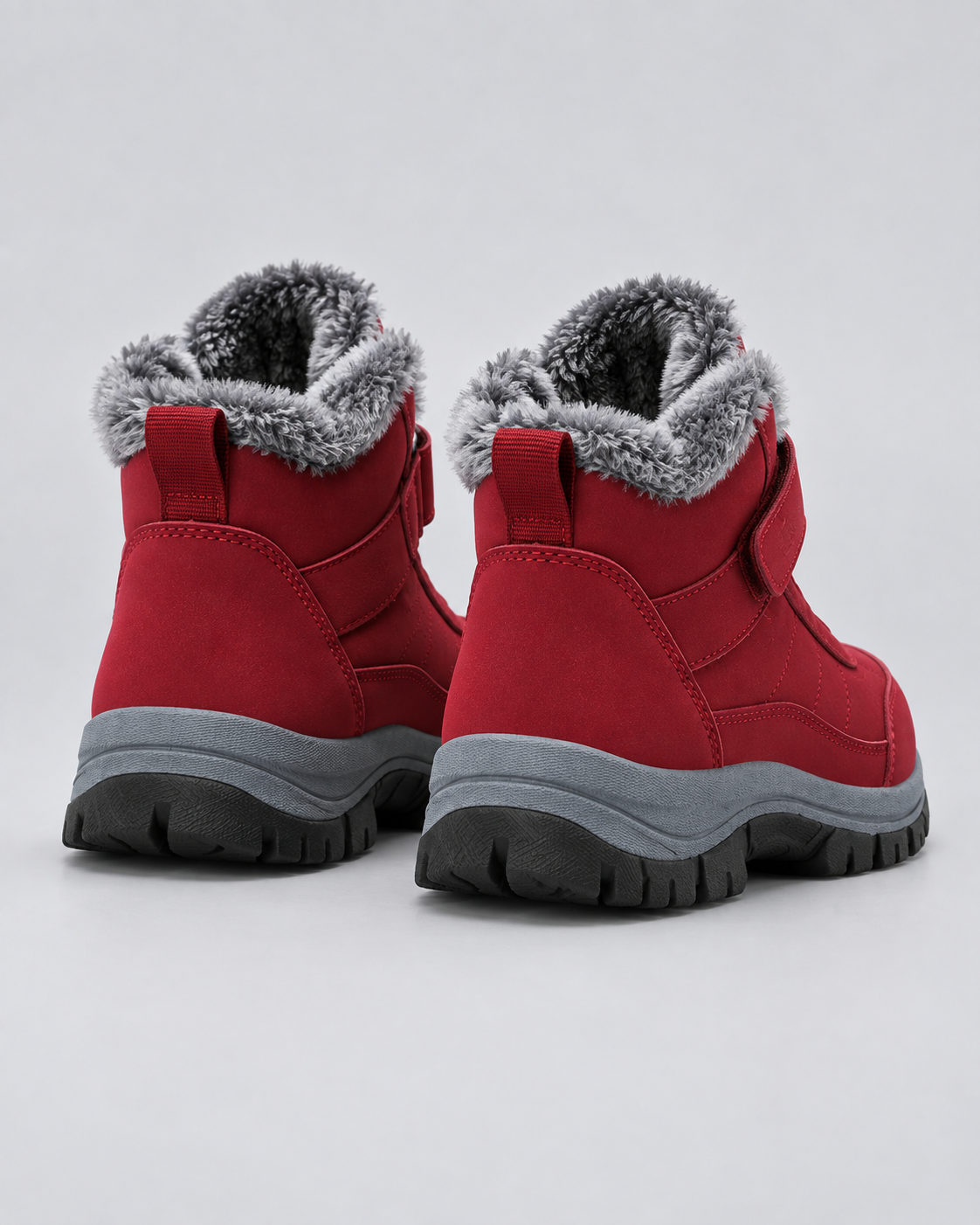Men's Rugged Leather Winter Ankle Boots | Plush-Lined Lace-Up Shoes with Durable Grip