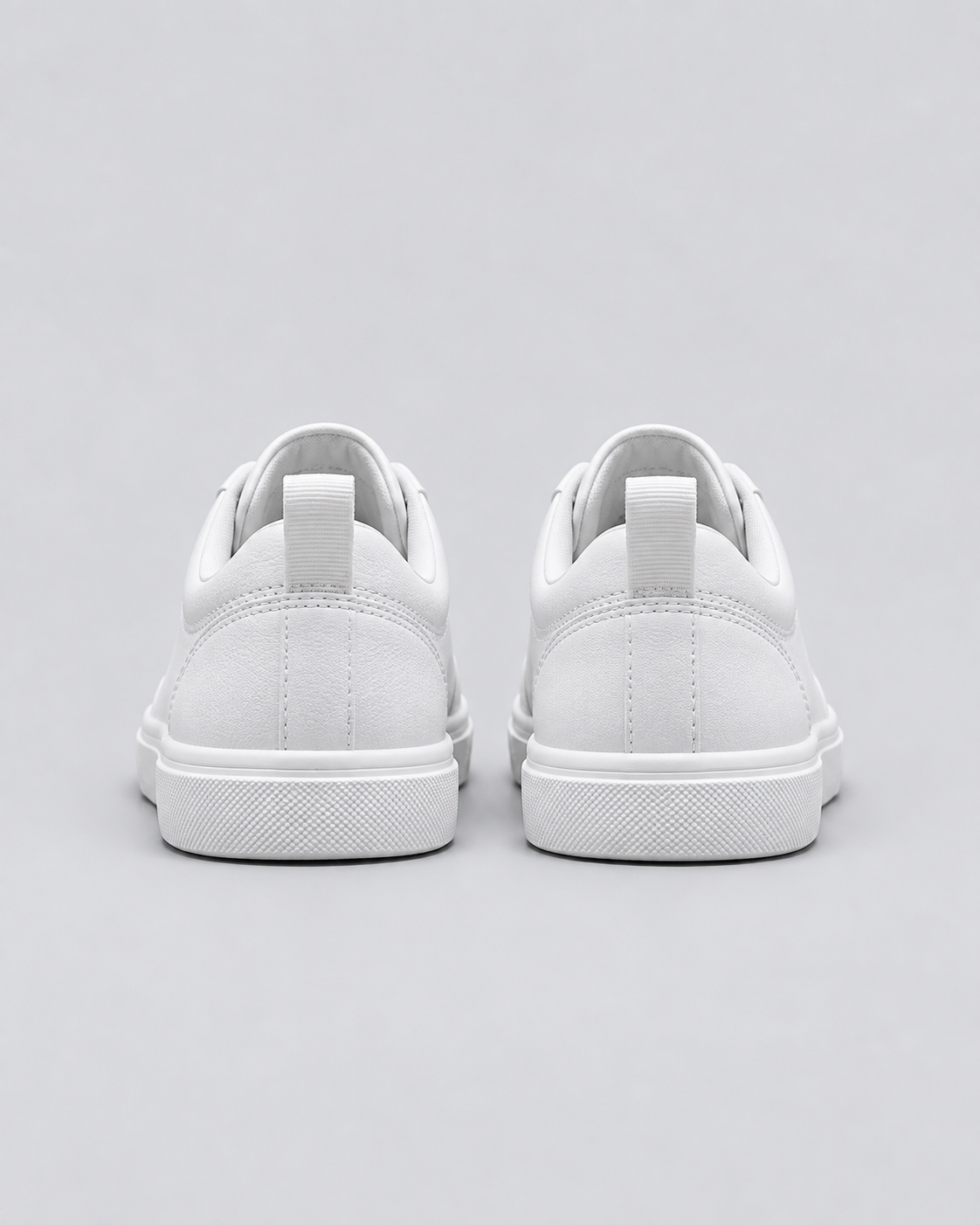 Men's Smooth Leather Sneakers | Low Top Lace-Up Shoes
