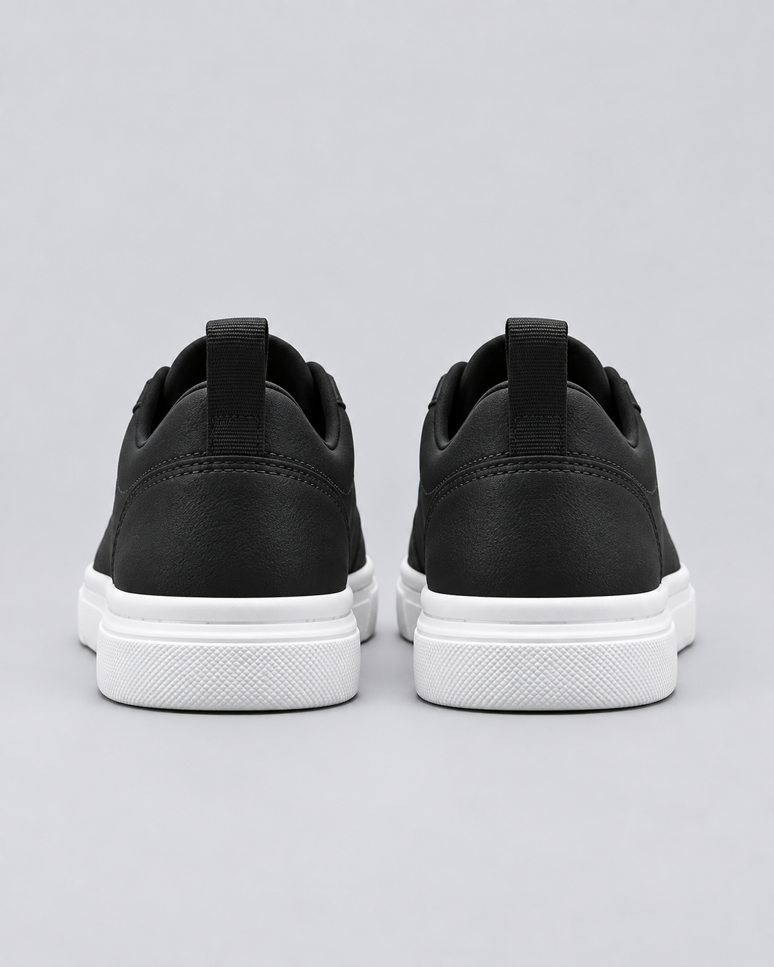Men's Smooth Leather Sneakers | Low Top Lace-Up Shoes