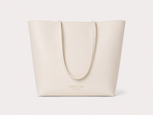 The Emma Tote - Soft Ivory