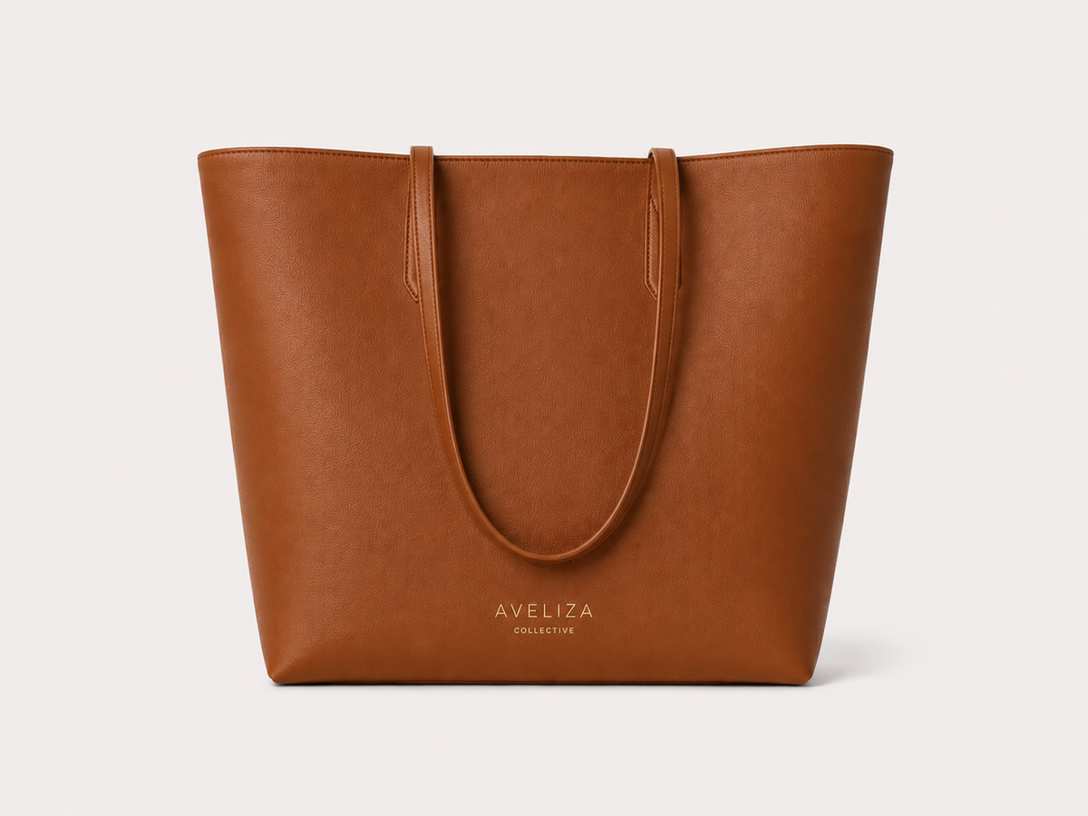 The Mila Tote - Cognac Brown