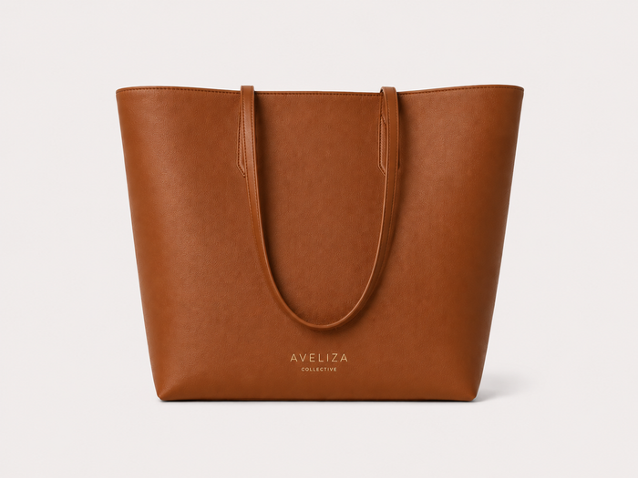 The Mila Tote - Cognac Brown