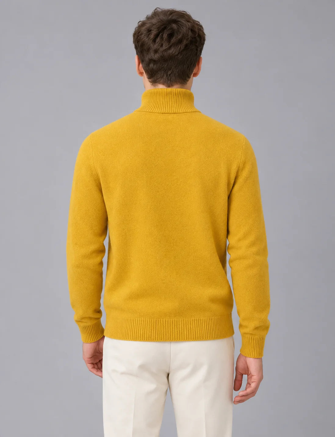 Knitwear Haven | Stylish Slim Fit Black Men's Turtleneck Jumper 6