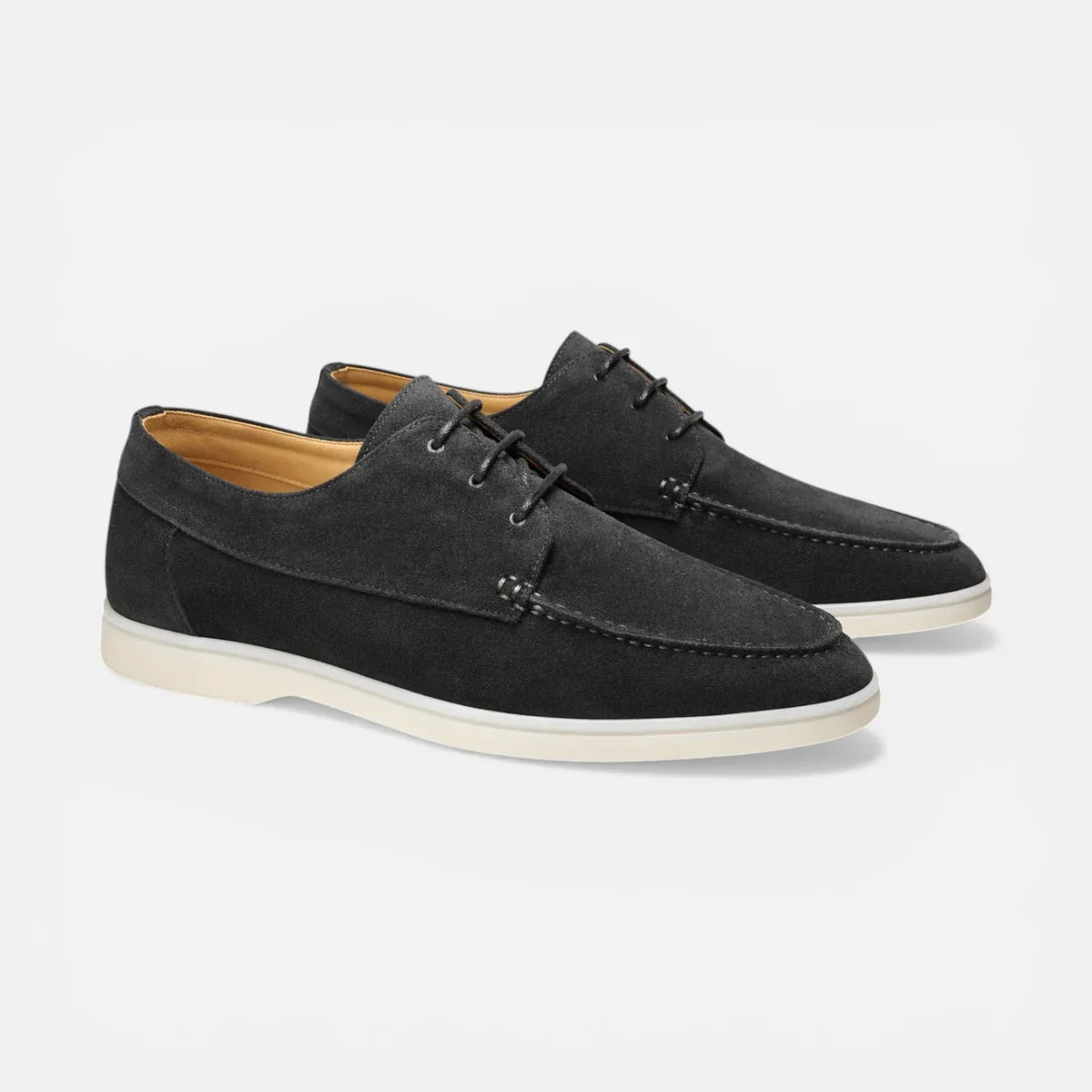 Men’s Suede Lace Up Loafer Dress Shoes Lightweight