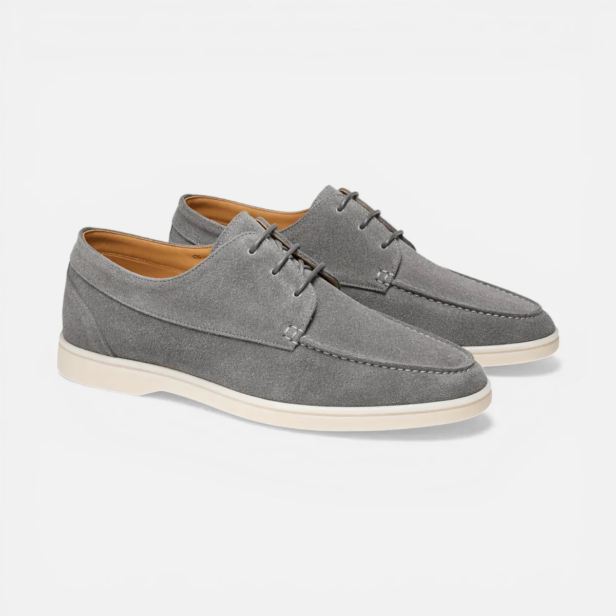 Men’s Suede Lace Up Loafer Dress Shoes Lightweight