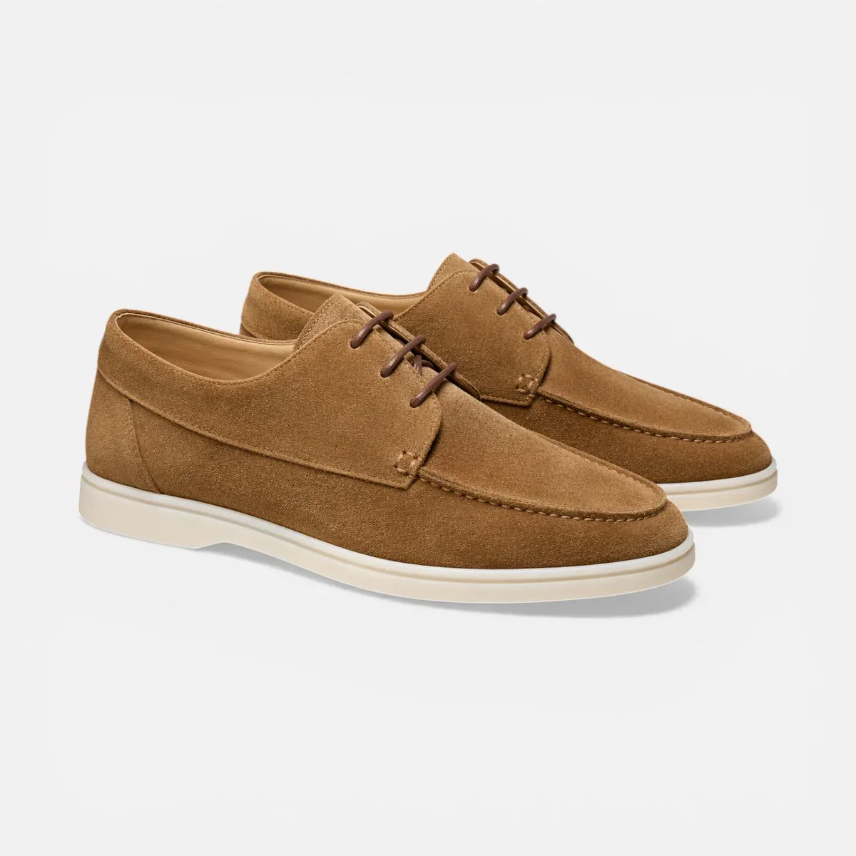Men’s Suede Lace Up Loafer Dress Shoes Lightweight