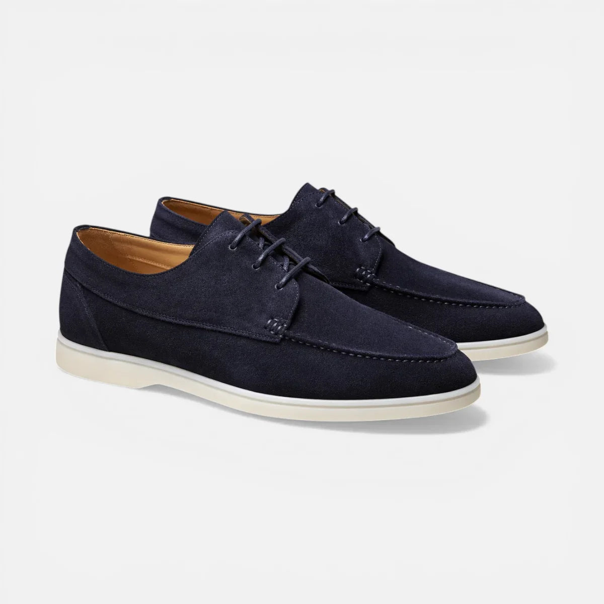 Men’s Suede Lace Up Loafer Dress Shoes Lightweight