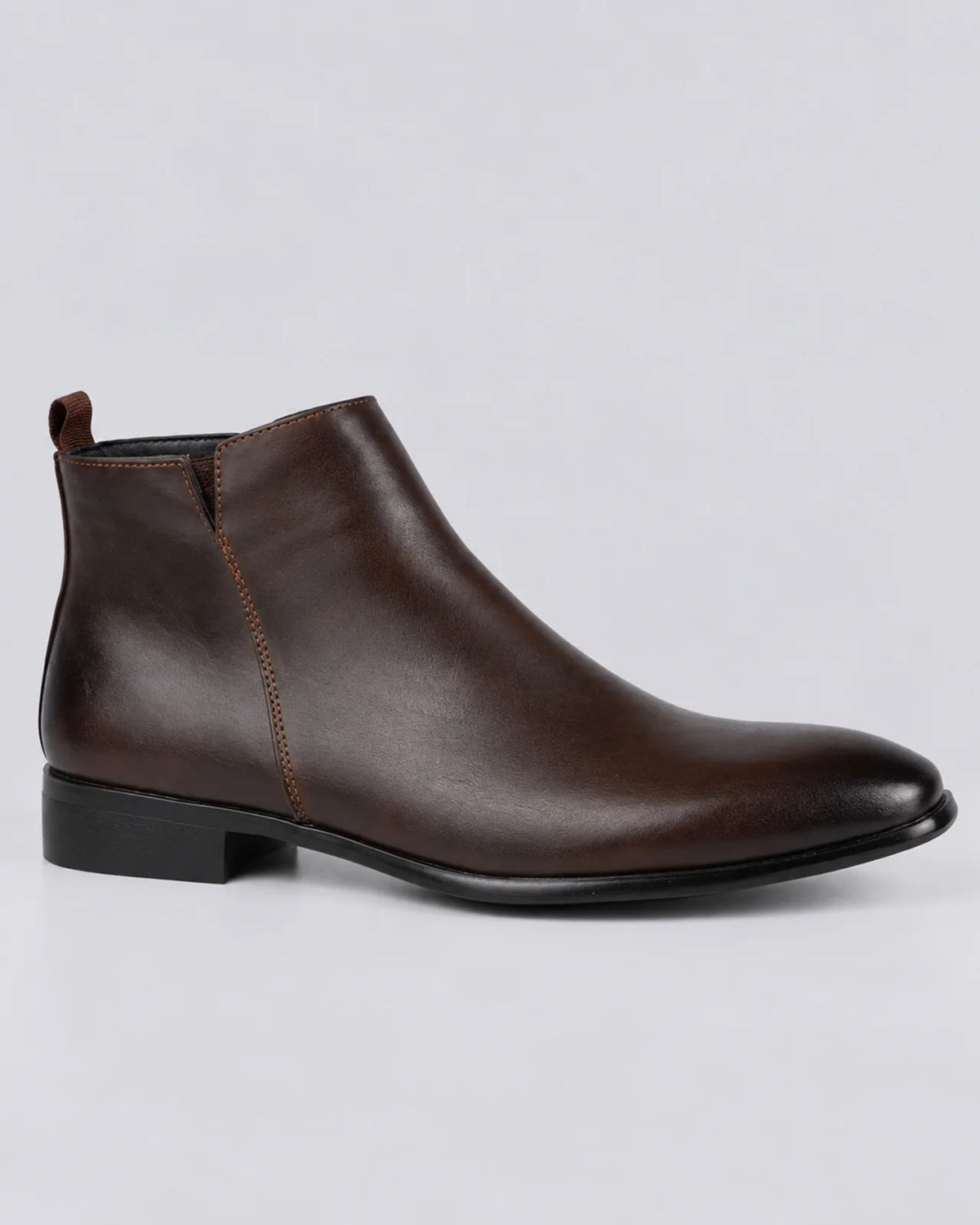 Men's Durable Leather Chelsea Boots | Stylish Pointed Toe Low Heel Footwear 10
