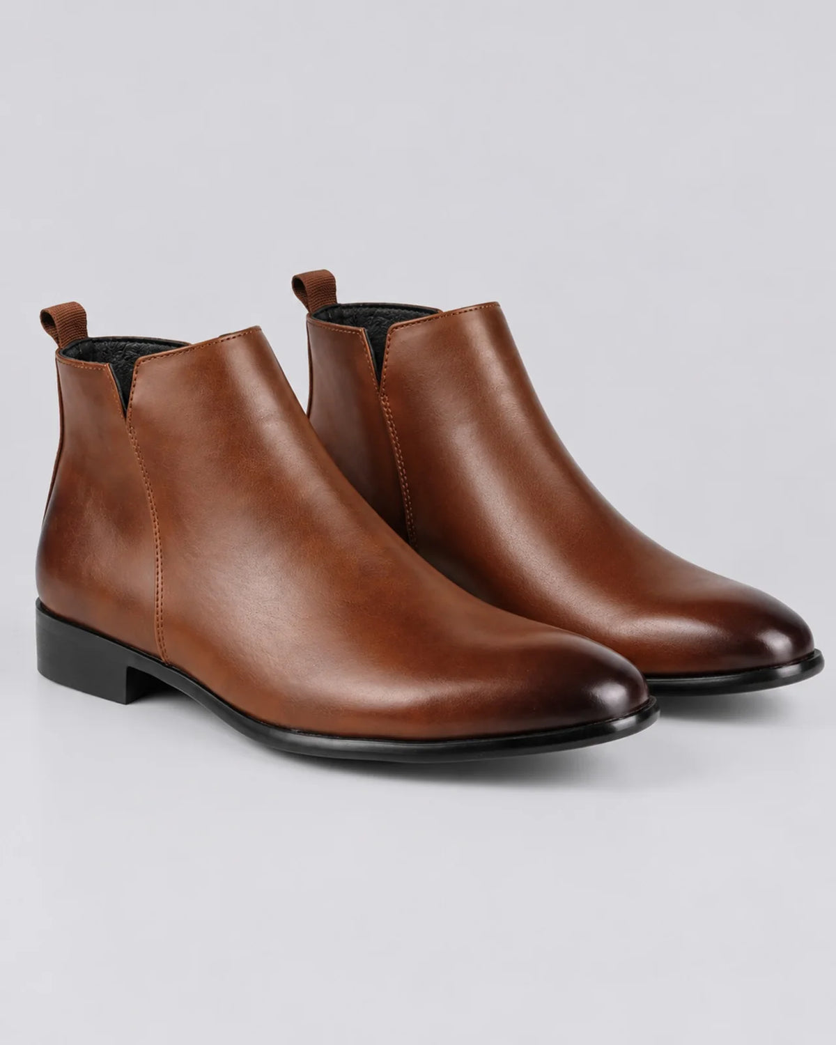 Men's Durable Leather Chelsea Boots | Stylish Pointed Toe Low Heel Footwear 2