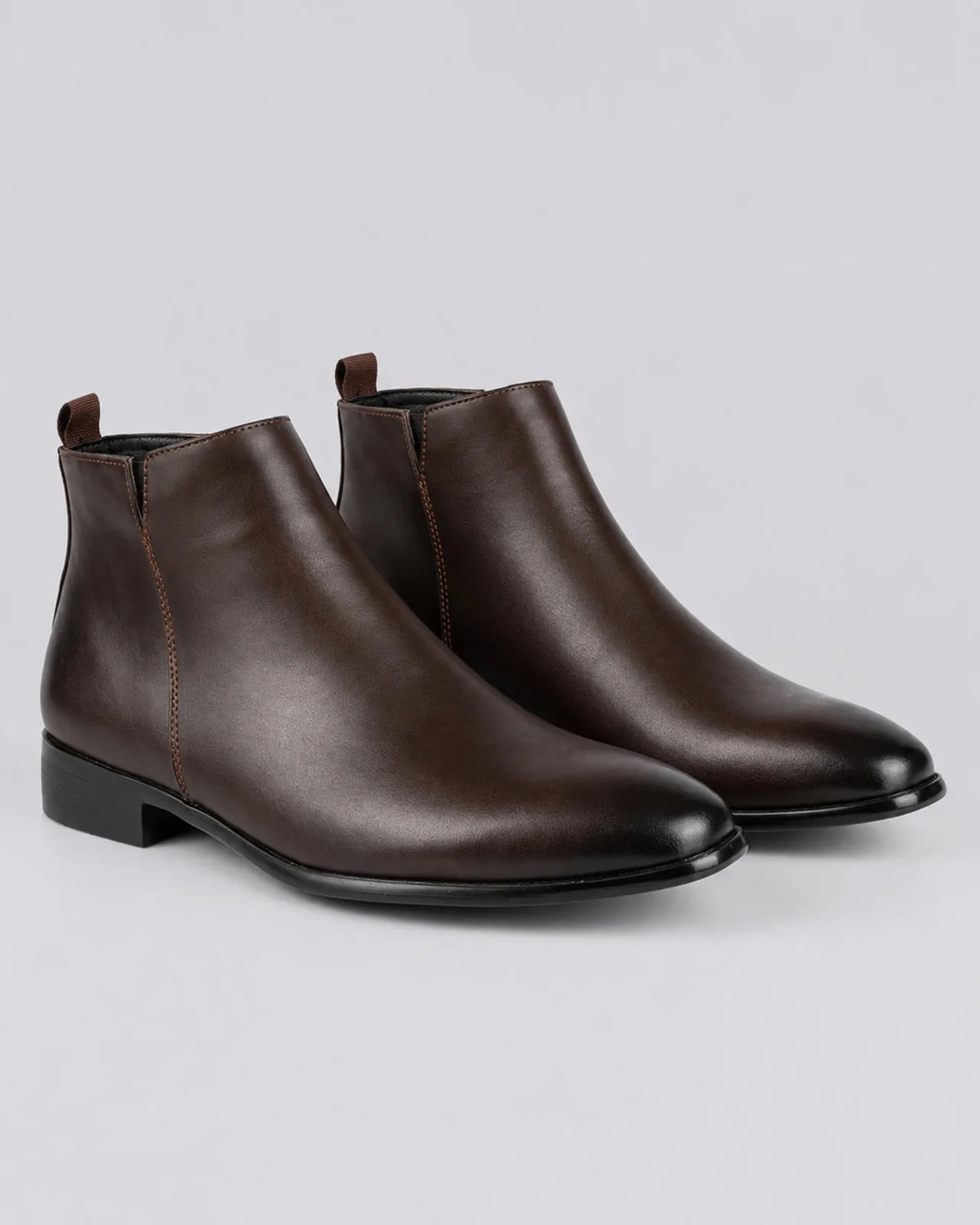 Men's Durable Leather Chelsea Boots | Stylish Pointed Toe Low Heel Footwear 3