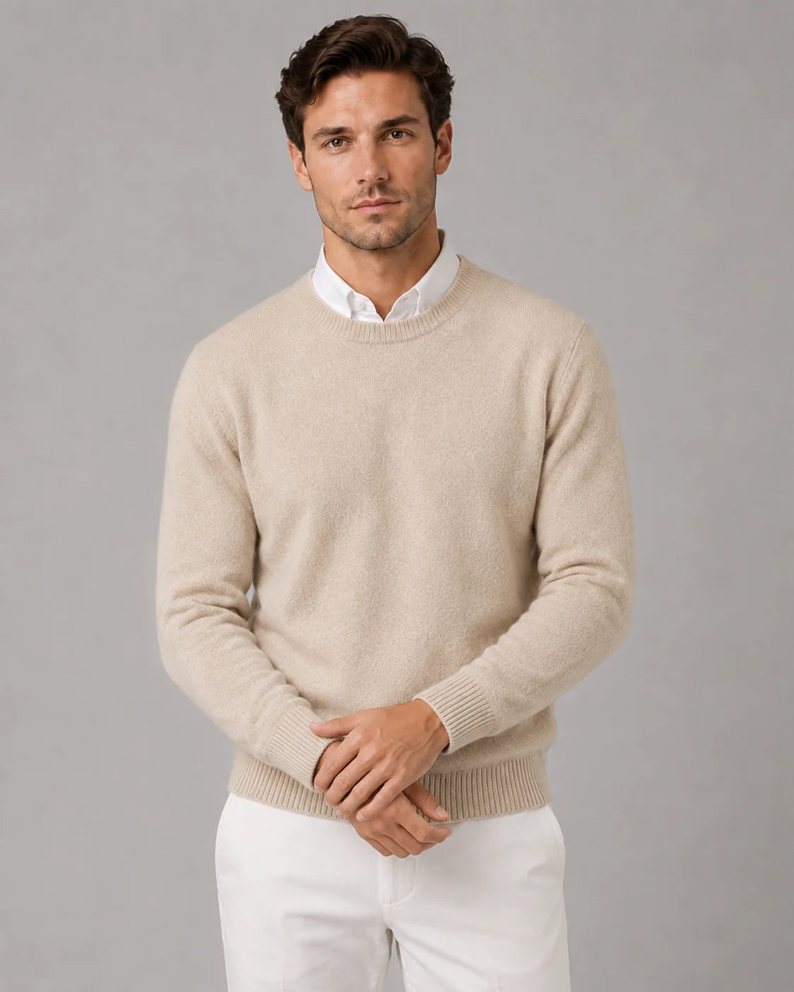 Men's Fine Cashmere Sweater | Classic Fit Lightweight Pullover | Soft Warm Winter Knit 1