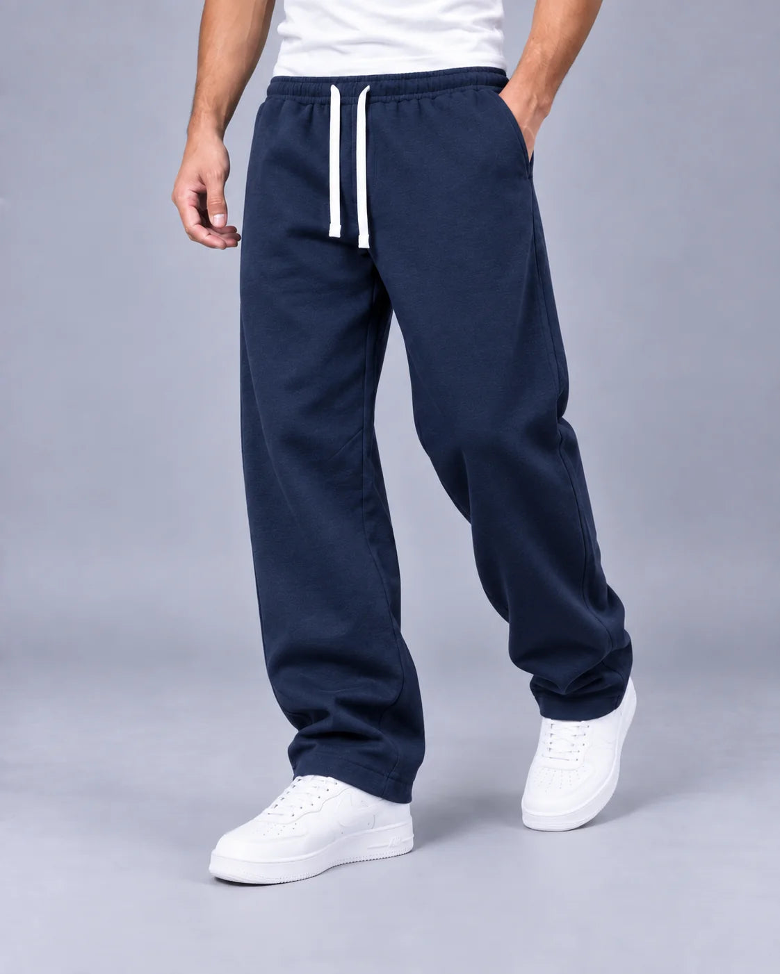Men's Stretchy Knit Joggers | Comfortable Loose Fit Casual Track Pants 2
