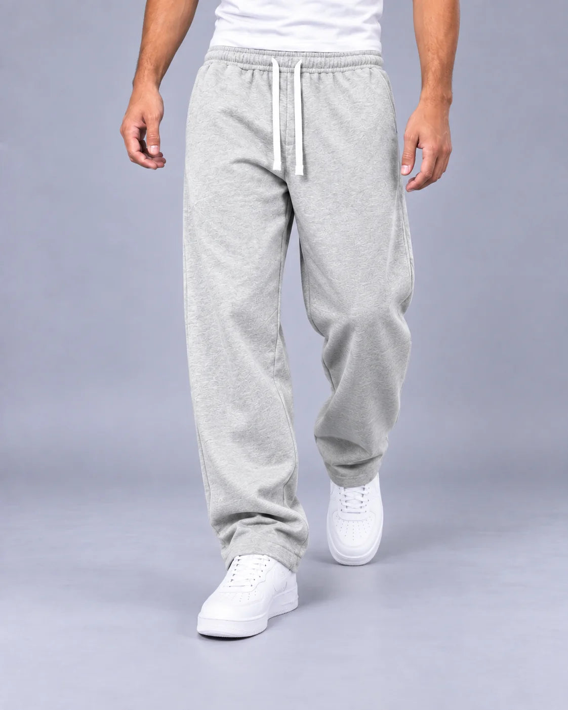 Men's Stretchy Knit Joggers | Comfortable Loose Fit Casual Track Pants 3
