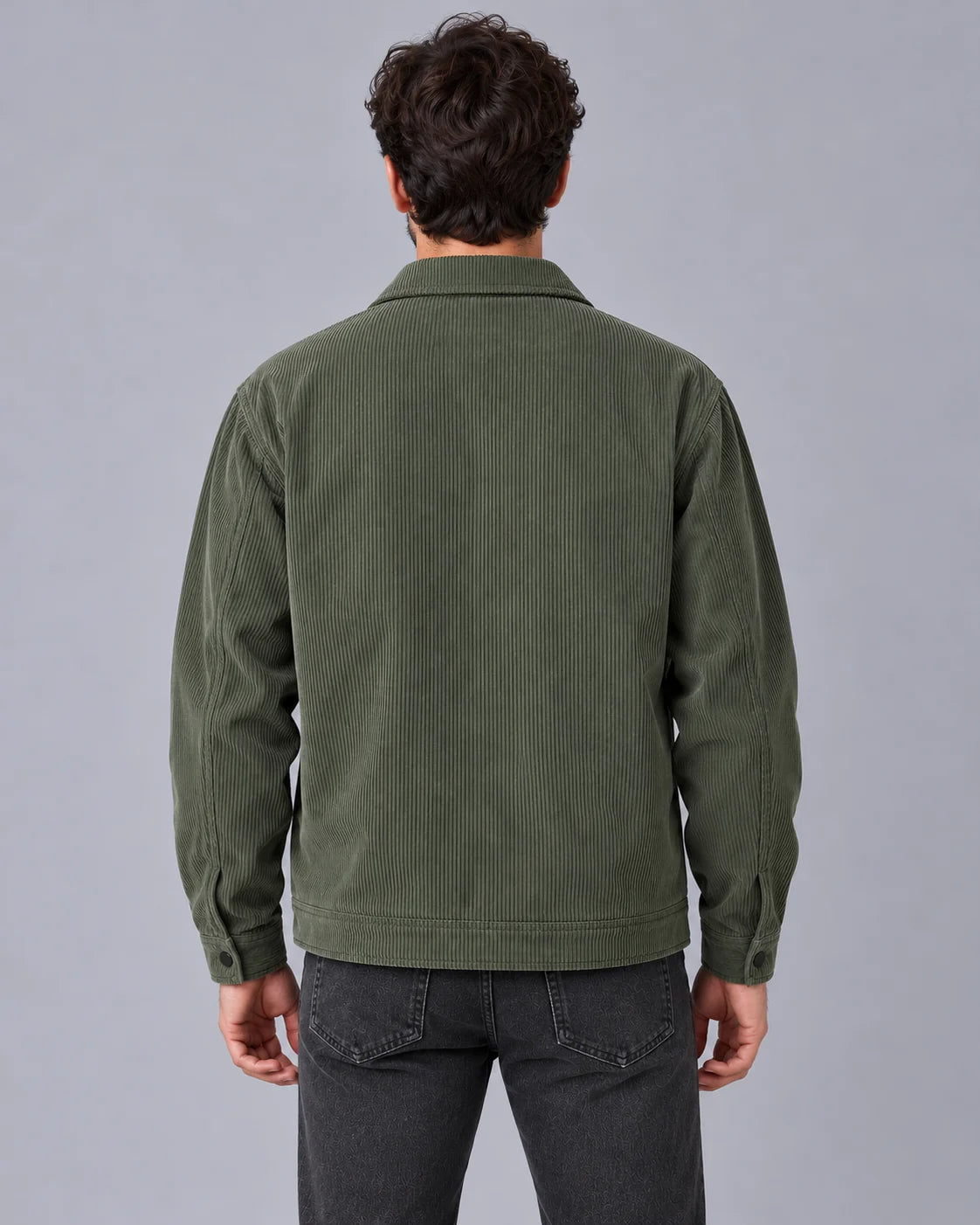 Men's Textured Corduroy Work Jacket | Casual Multi-Pocket Autumn Winter Coat 6