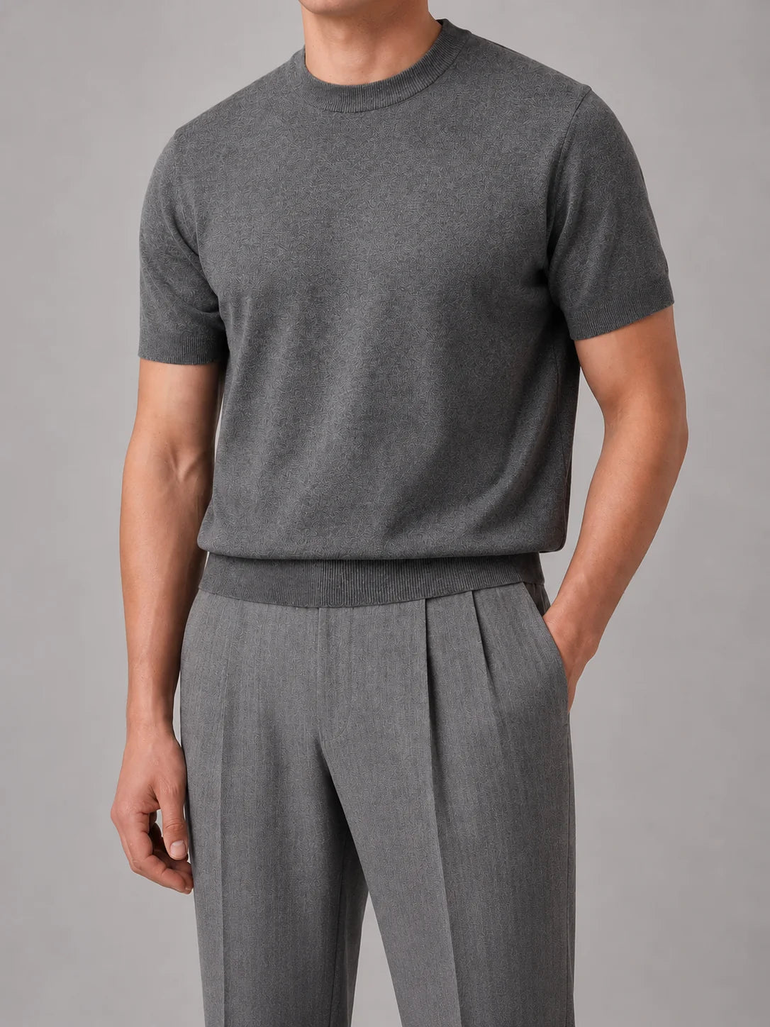 Men's Viscose Blend Short Sleeve T-Shirt | Casual Lightweight Knit Top 0